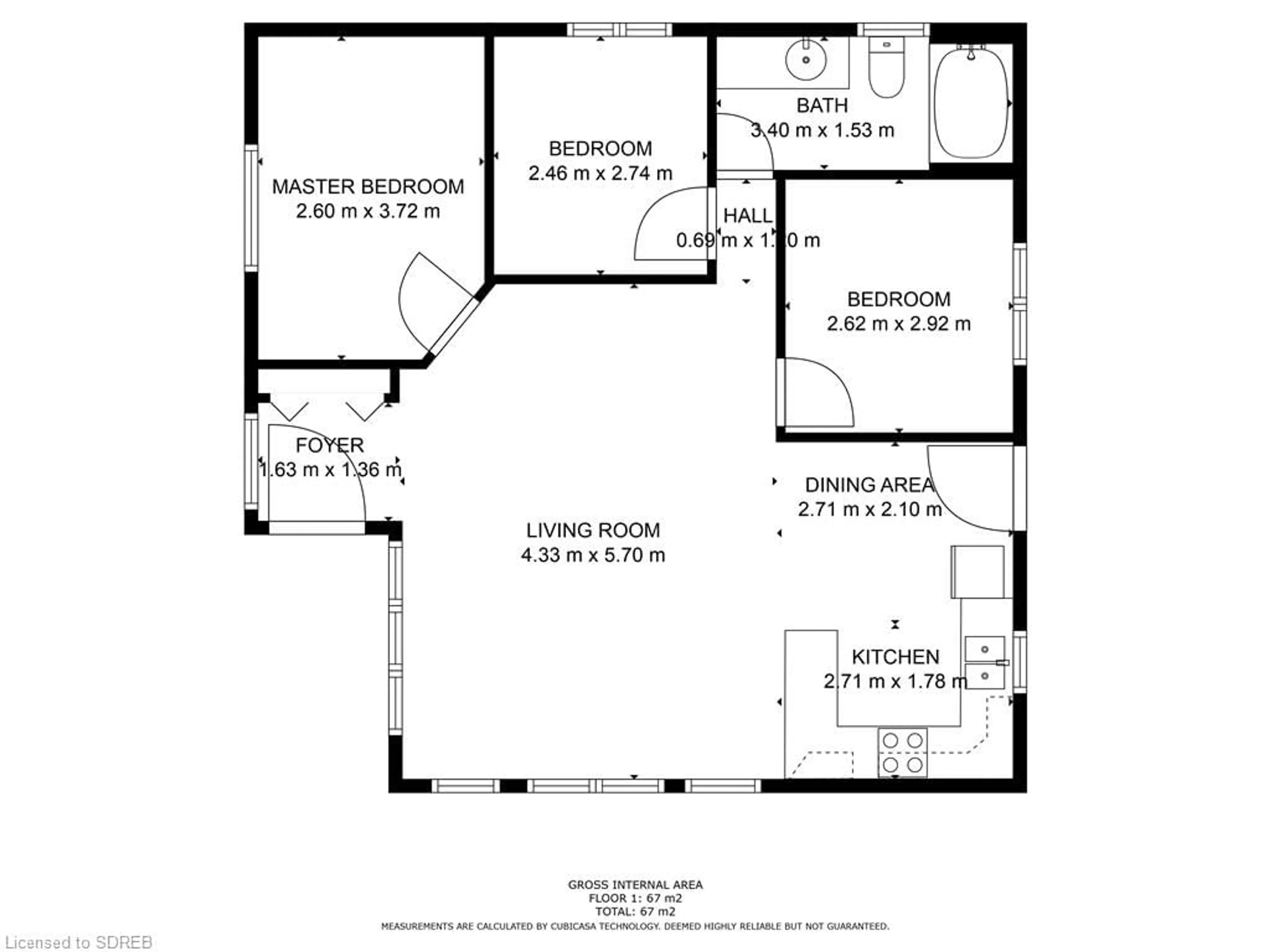 Floor plan for 23 Isabel St, Turkey Point Ontario N0E 1T0