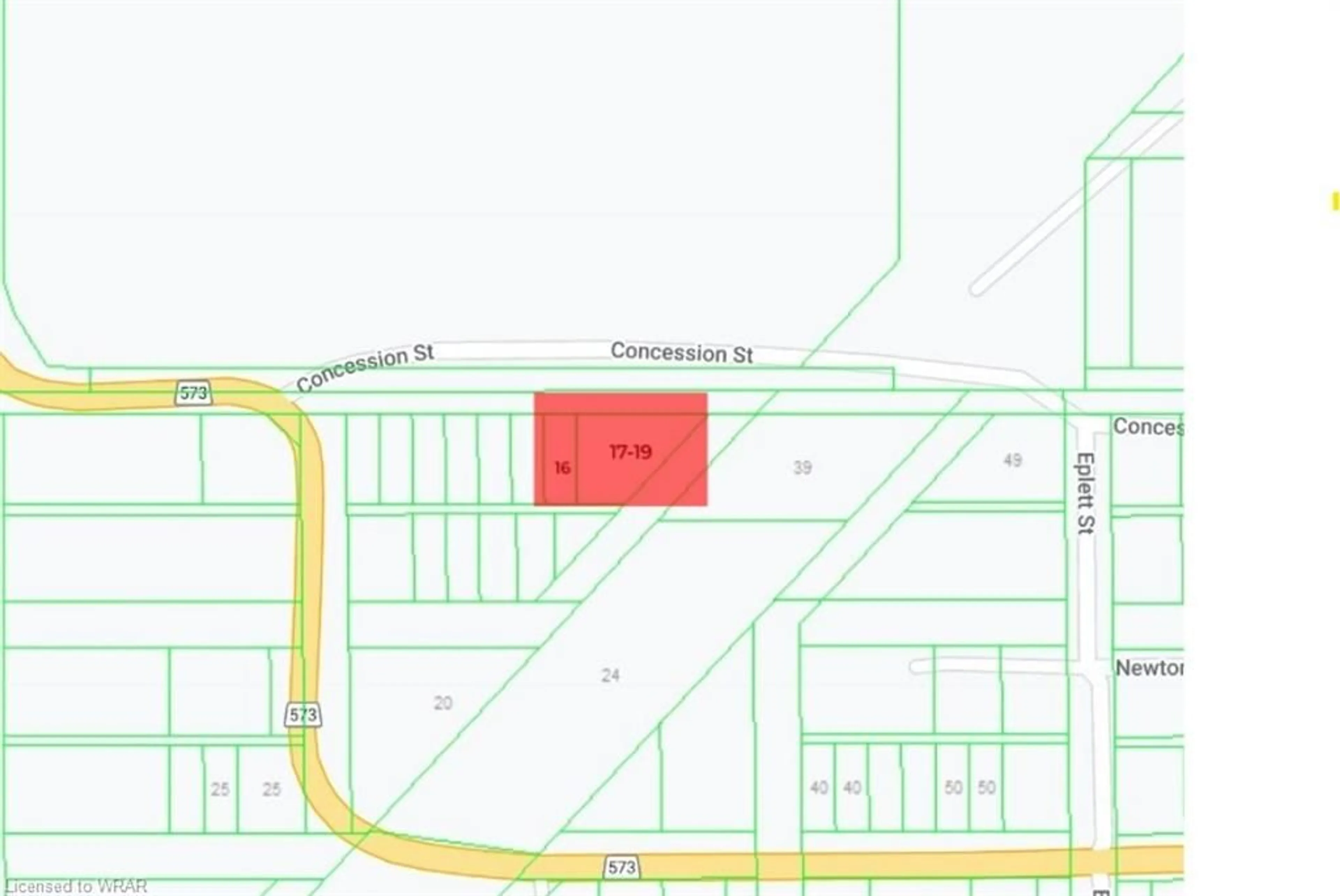 Picture of a map for LOT 16-19 Concession St, Timiskaming Ontario P0J 1B0