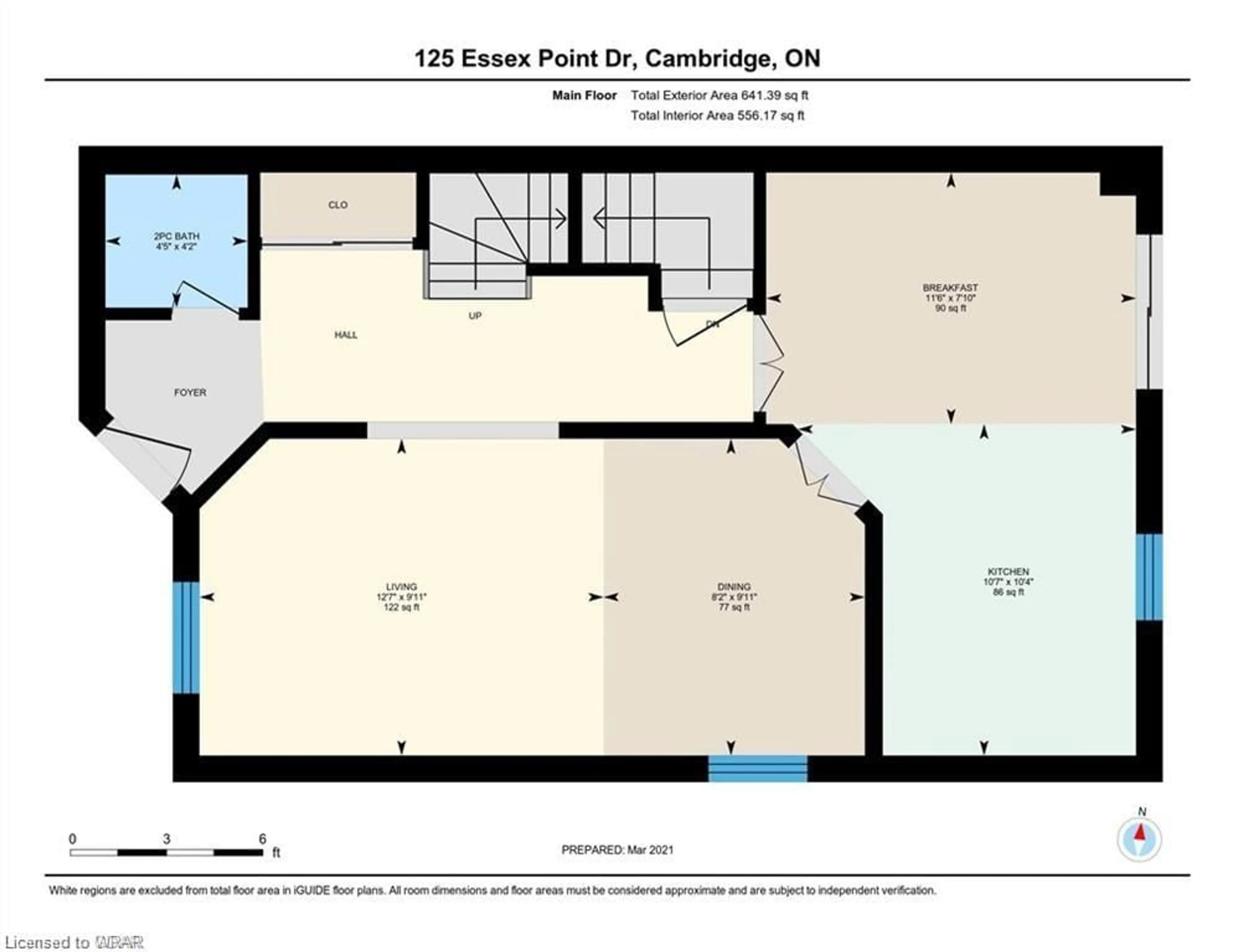 Floor plan for 125 Essex Point Dr, Cambridge Ontario N1T 1W6