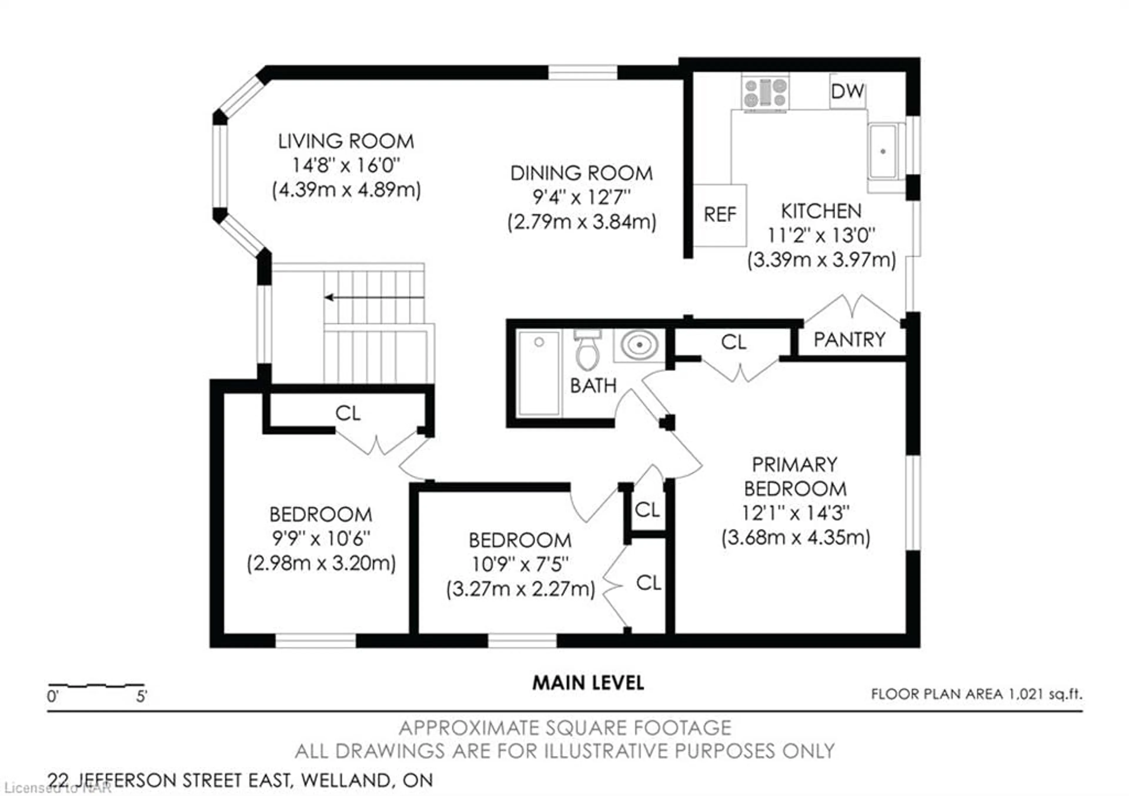 Floor plan for 22 Jefferson Crt, Welland Ontario L3C 7G5