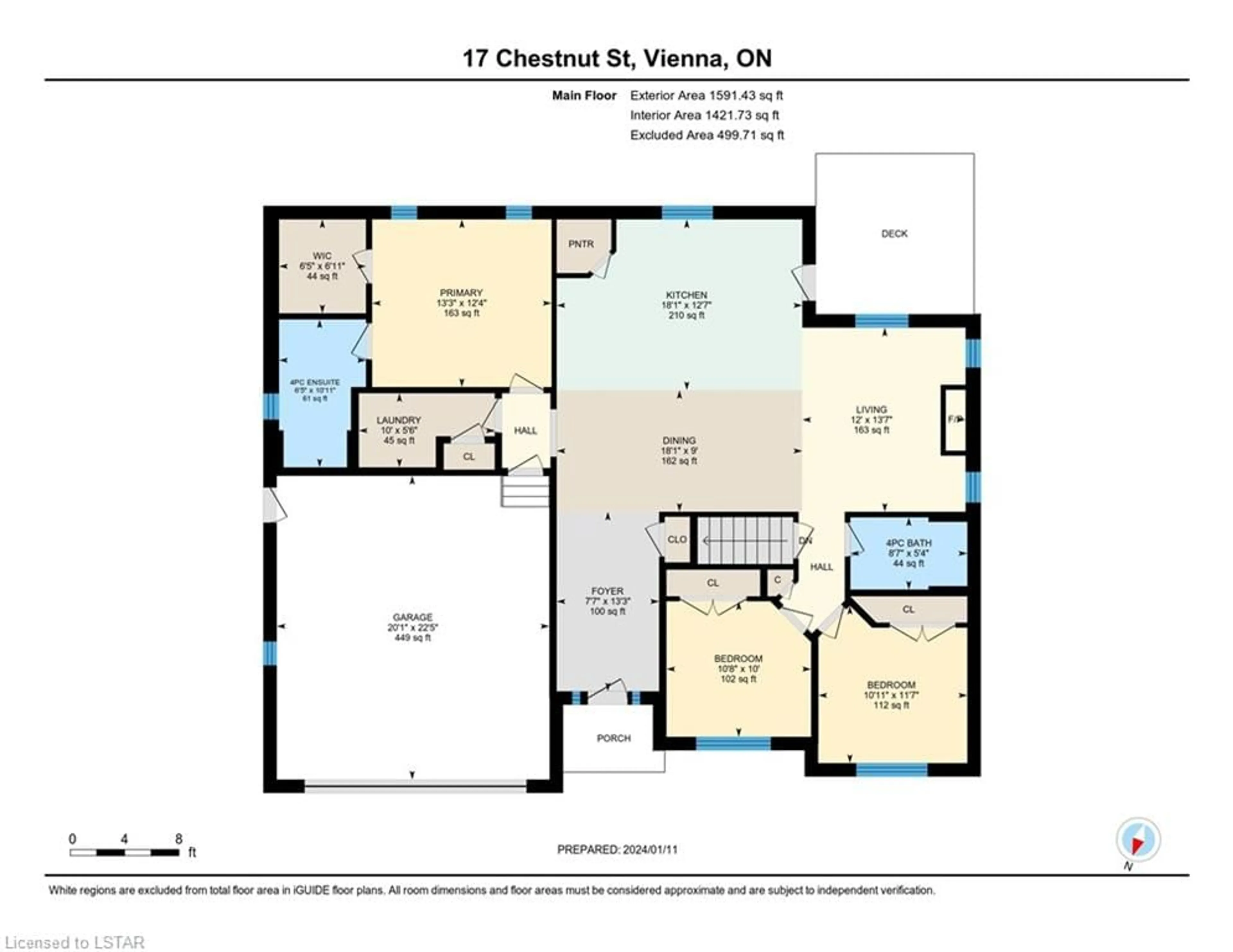Floor plan for 17 Chestnut Street, Vienna Ontario N0J 1Z0