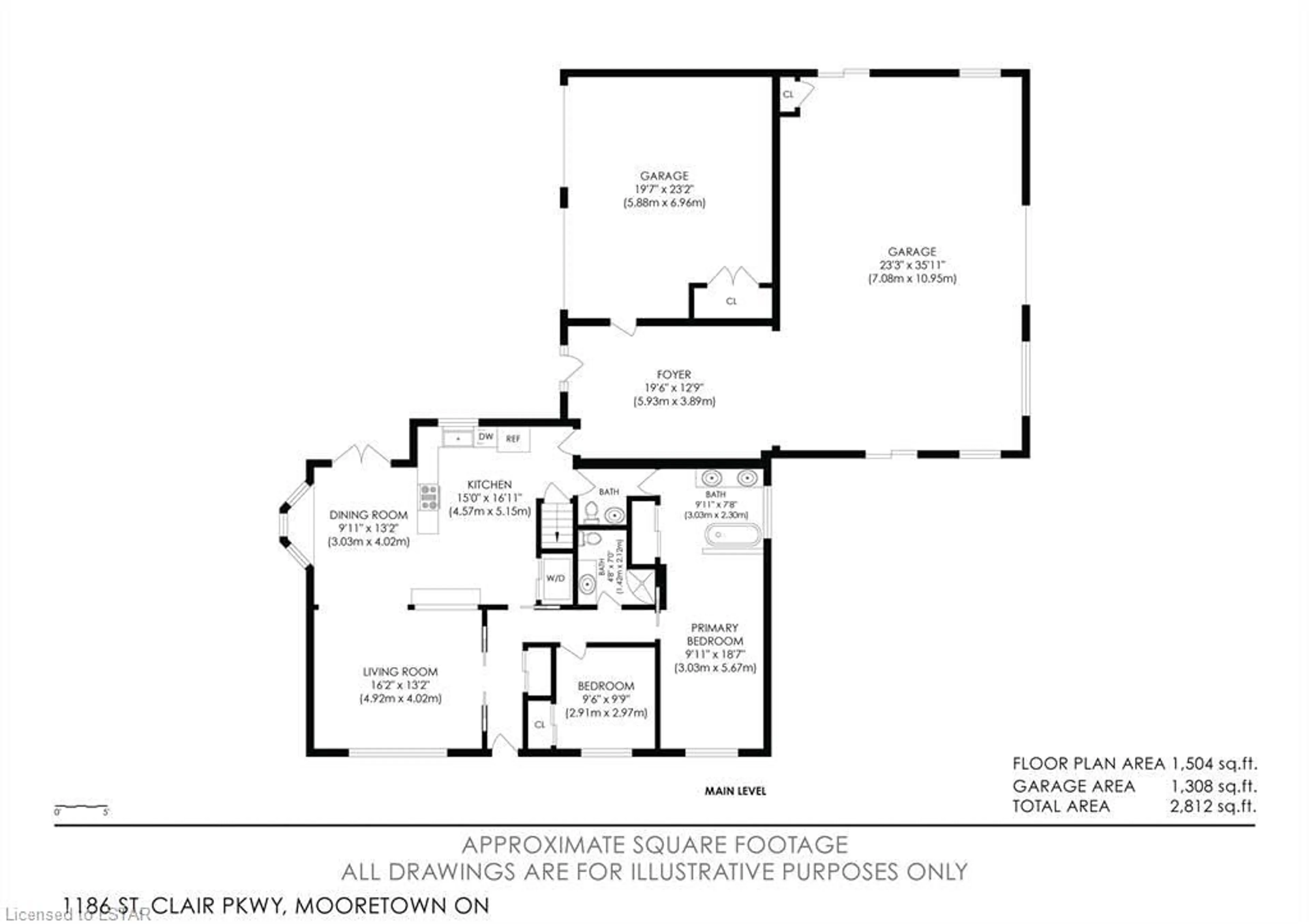 Floor plan for 1186 St. Clair Pky, Mooretown Ontario N0N 1M0