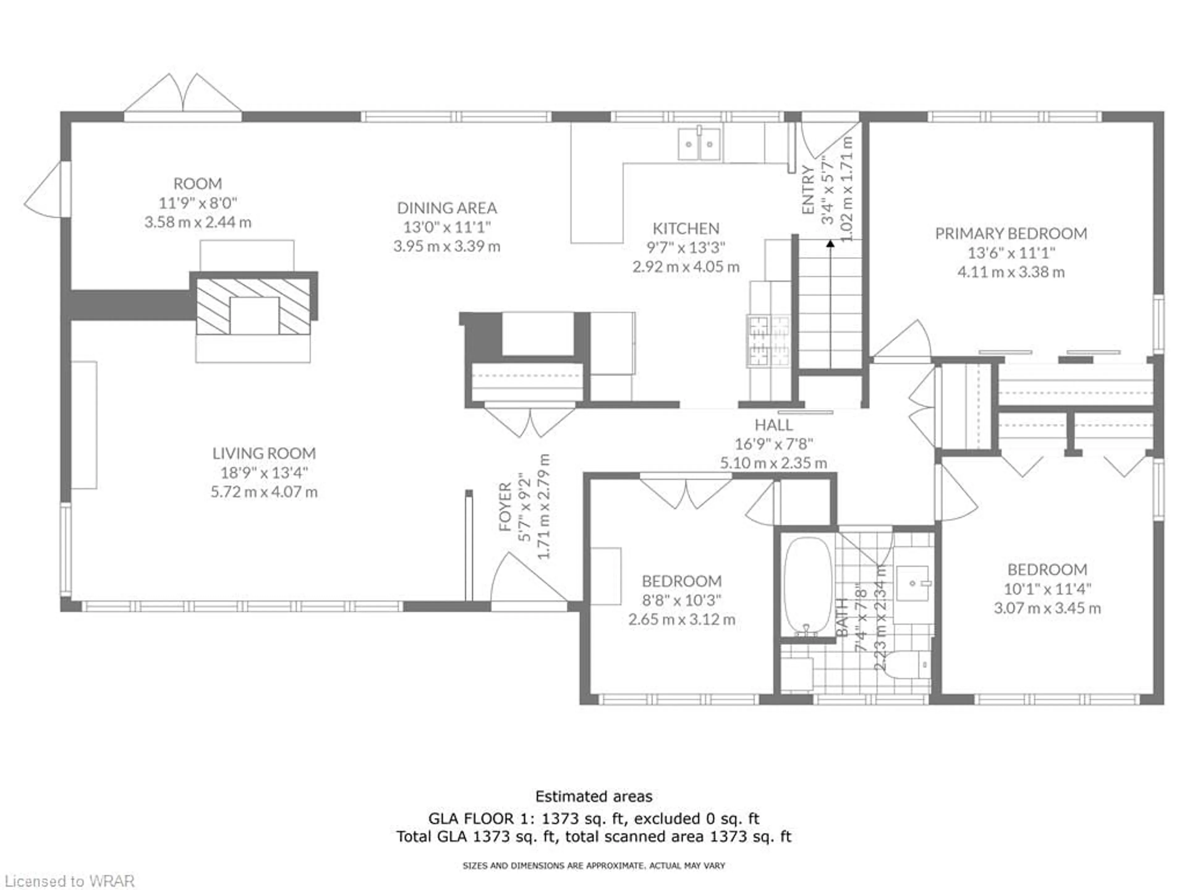 Floor plan for 36 Rosehill Ave, Brantford Ontario N3T 1R8