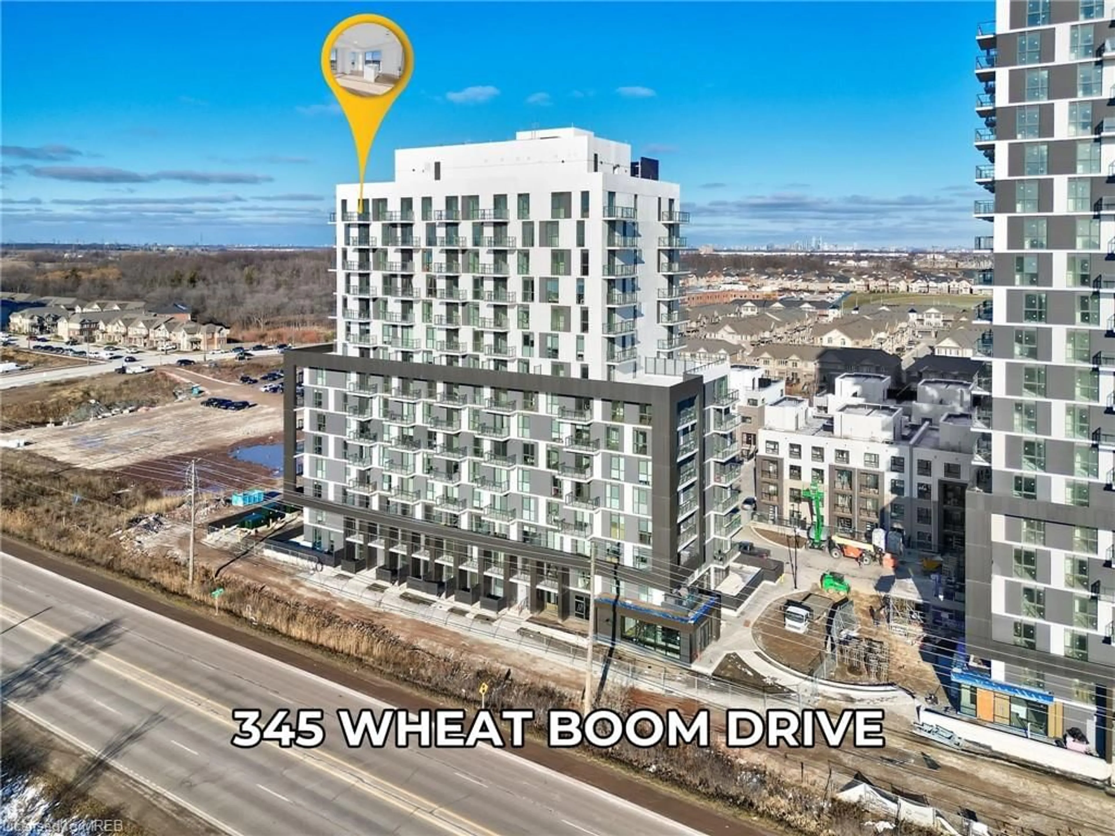A pic from exterior of the house or condo for 345 Wheat Boom Dr #1507, Oakville Ontario L6H 7X4