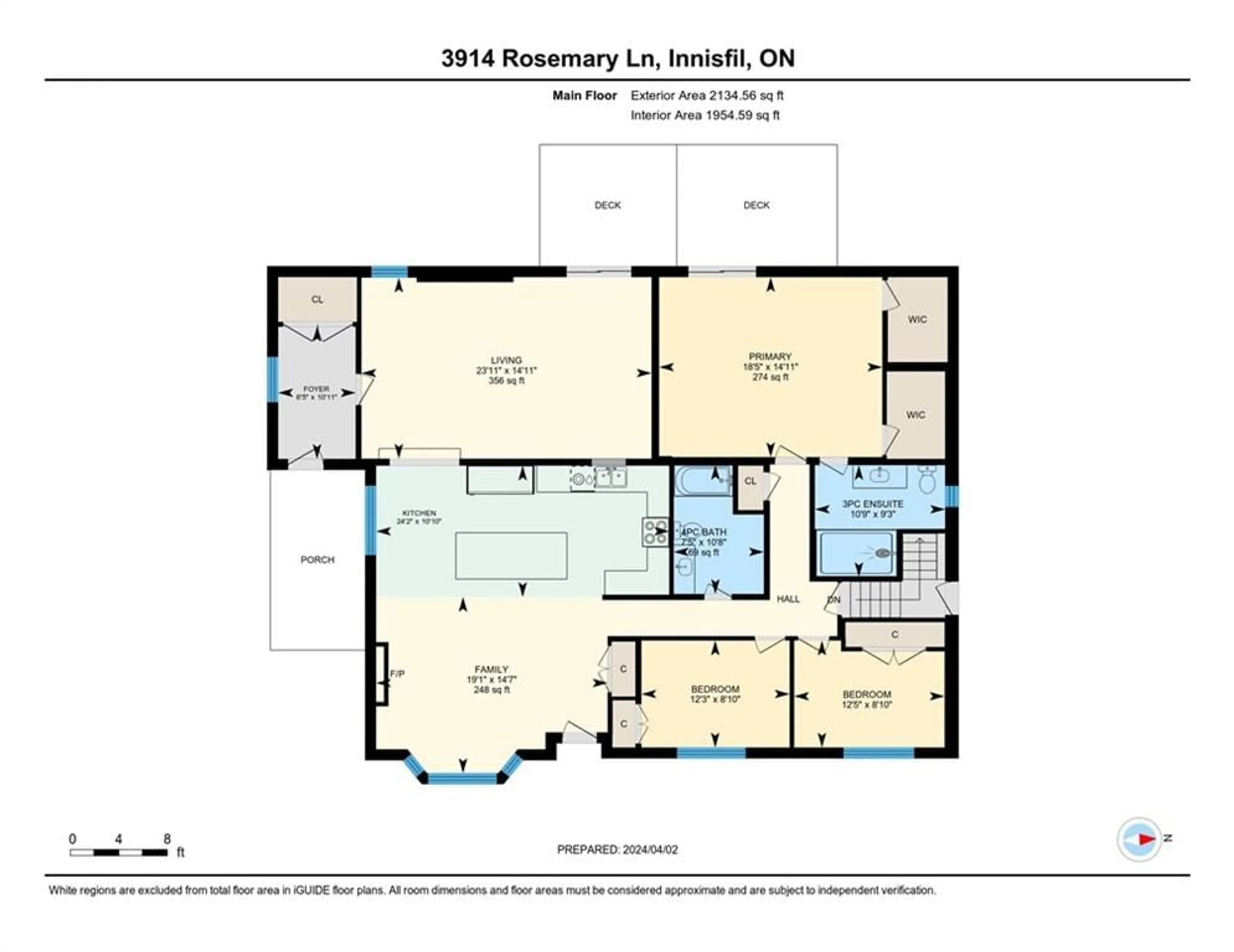 Floor plan for 3914 Rosemary Lane, Innisfil Ontario L9S 2L6