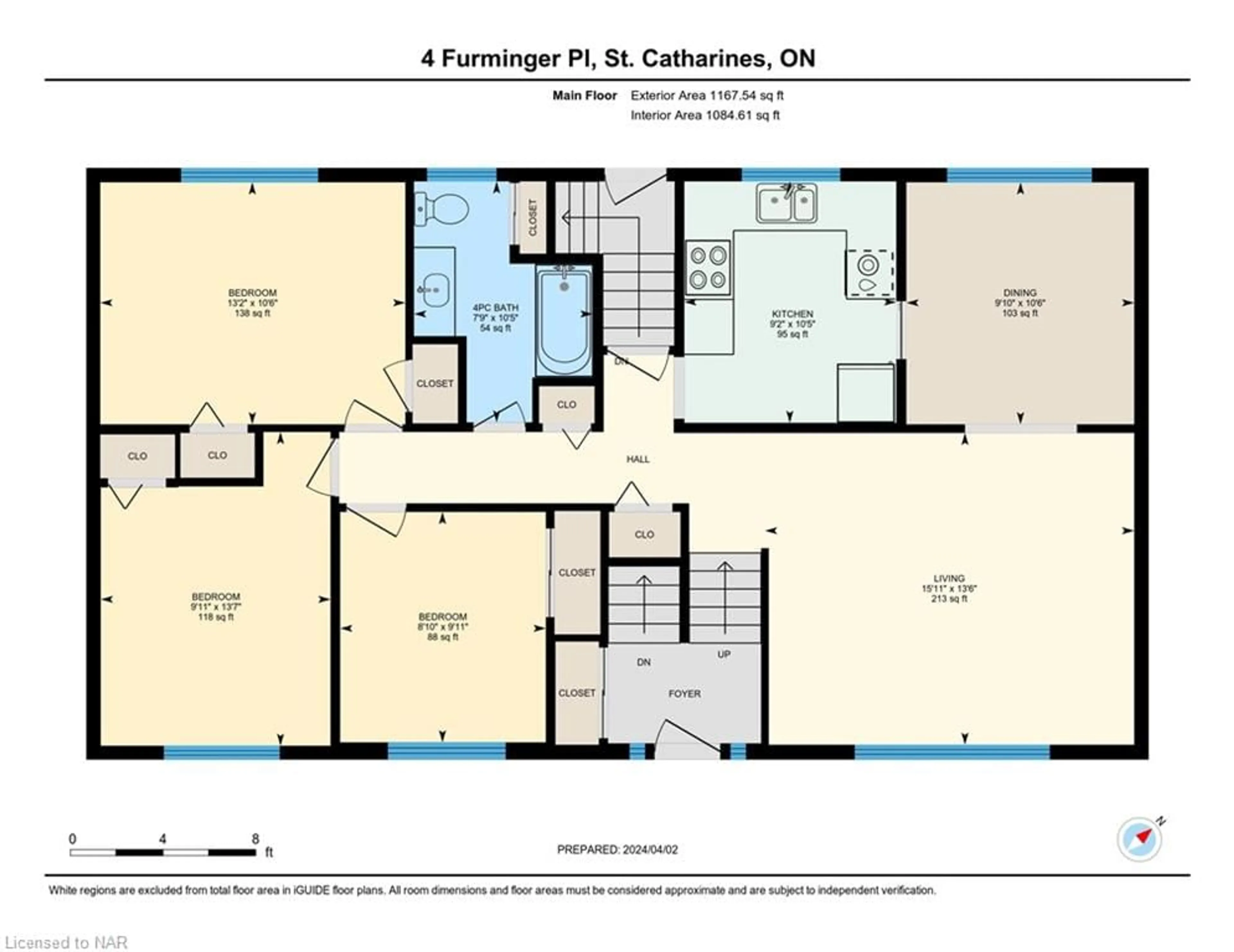Floor plan for 4 Furminger Pl, St. Catharines Ontario L2M 2K3