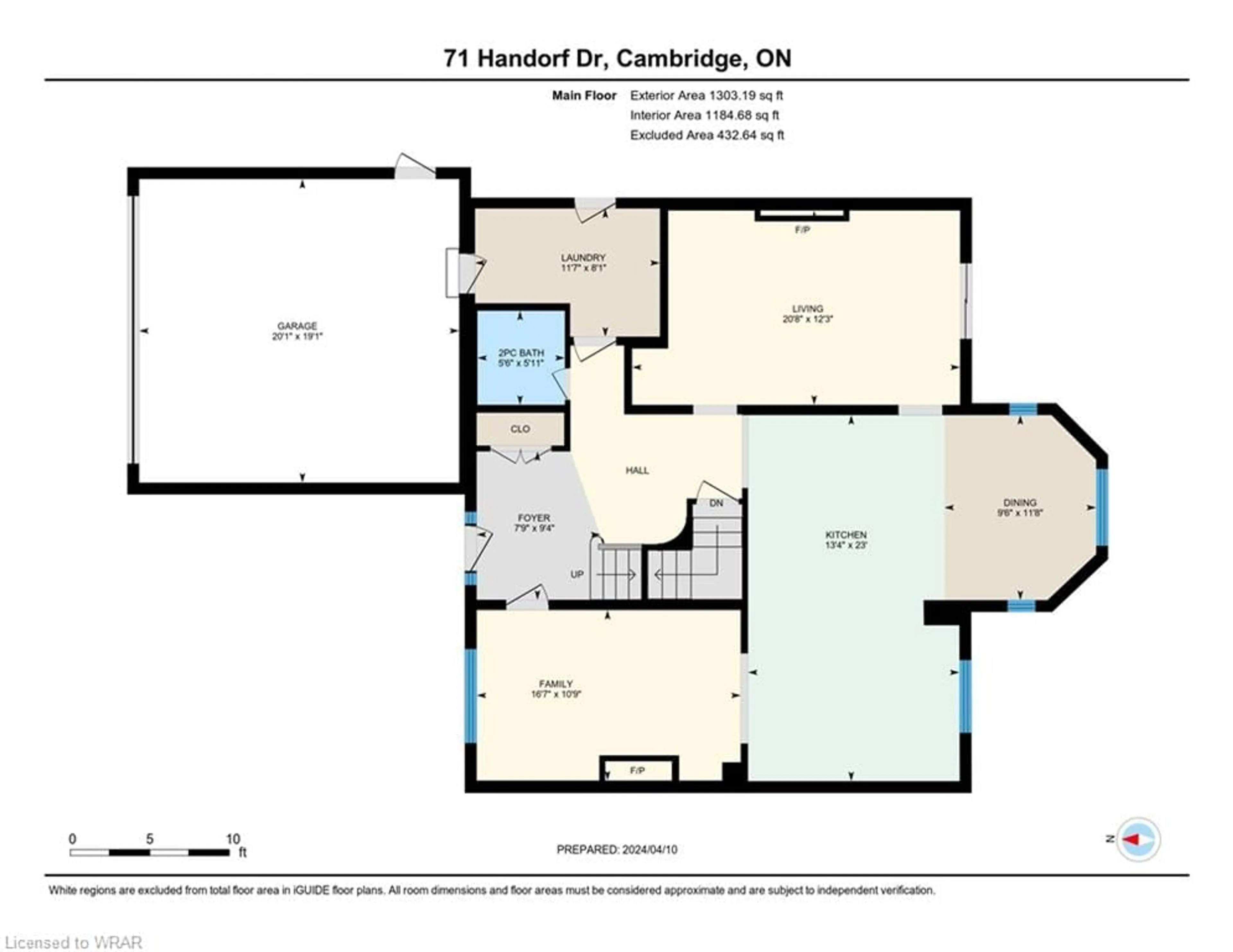 Floor plan for 71 Handorf Dr, Cambridge Ontario N3C 3Y3