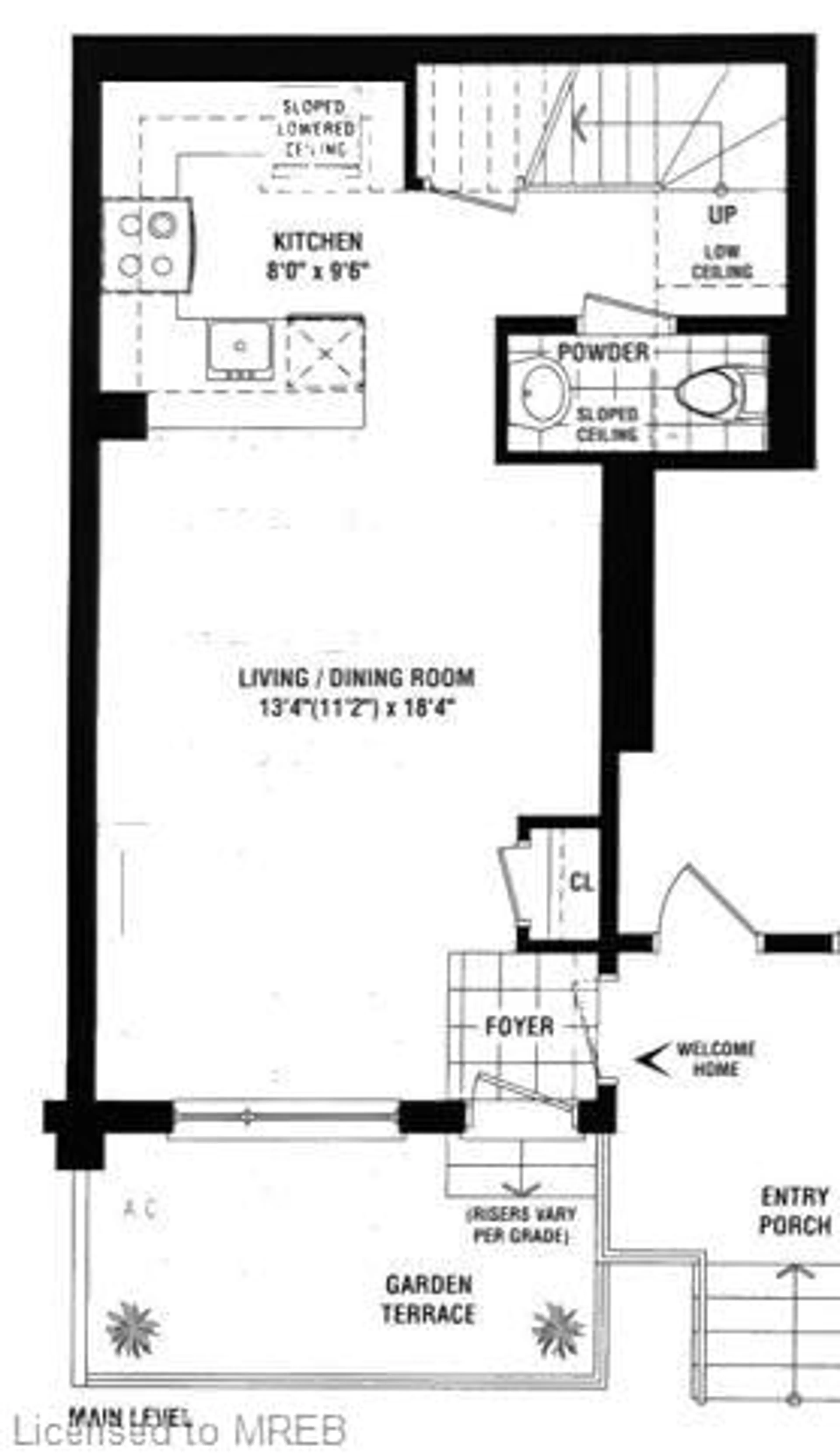 Floor plan for 3405 Ridgeway Dr #27, Mississauga Ontario L5L 5T3