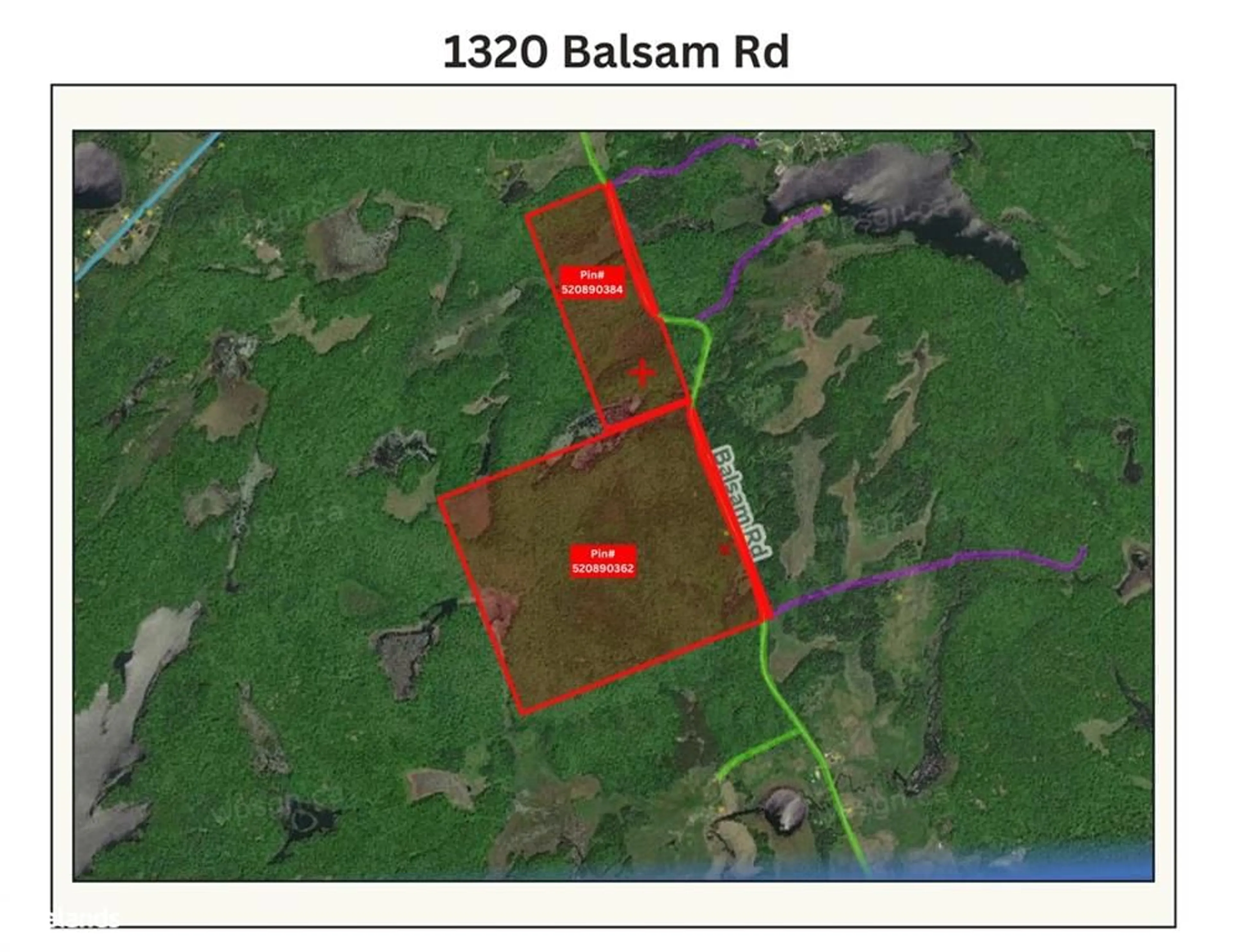 Picture of a map for 1320 Balsam Rd, Dunchurch Ontario P0A 1G0