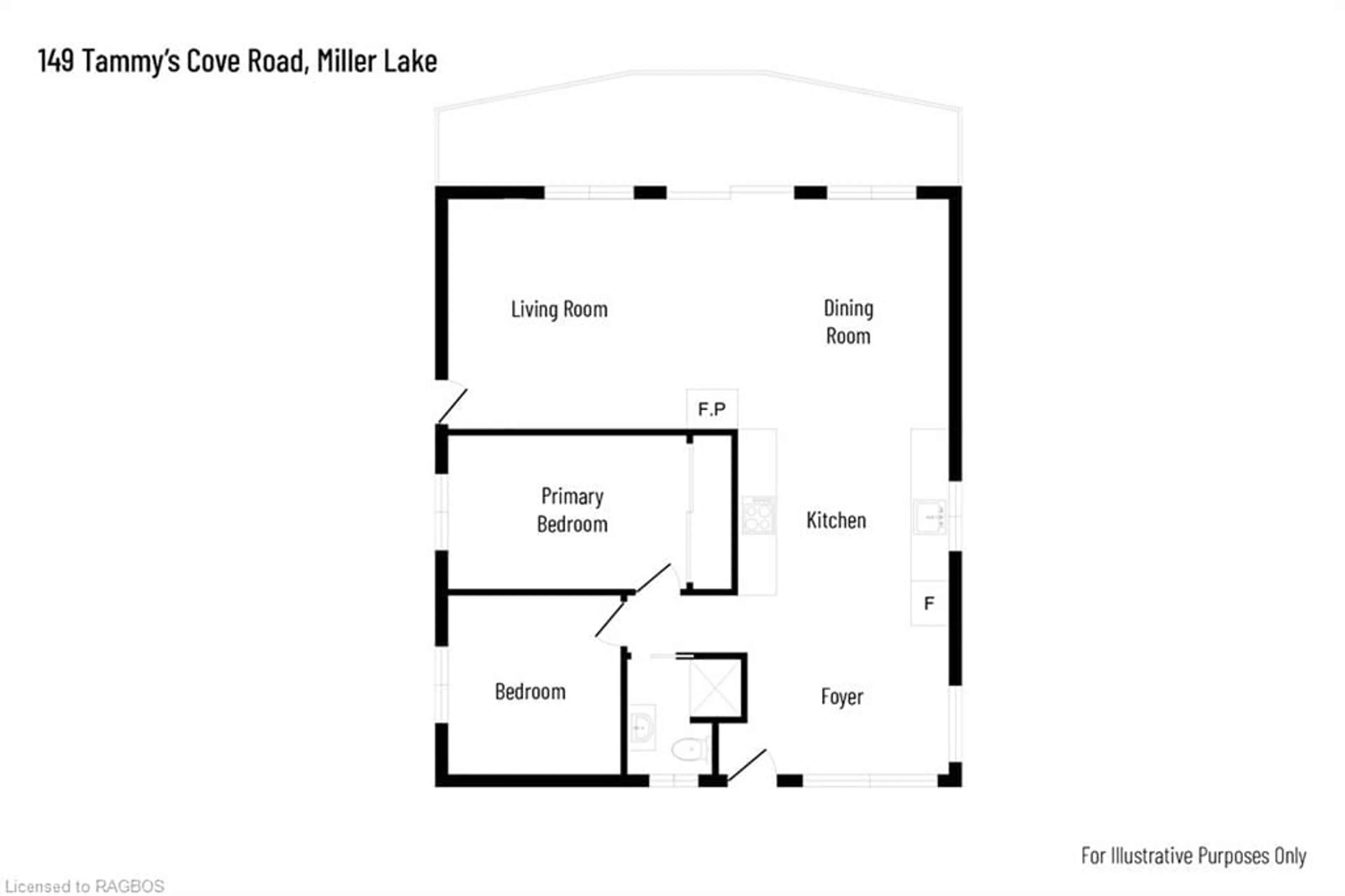 Floor plan for 149 Tammy's Cove Rd, Miller Lake Ontario N0H 1Z0