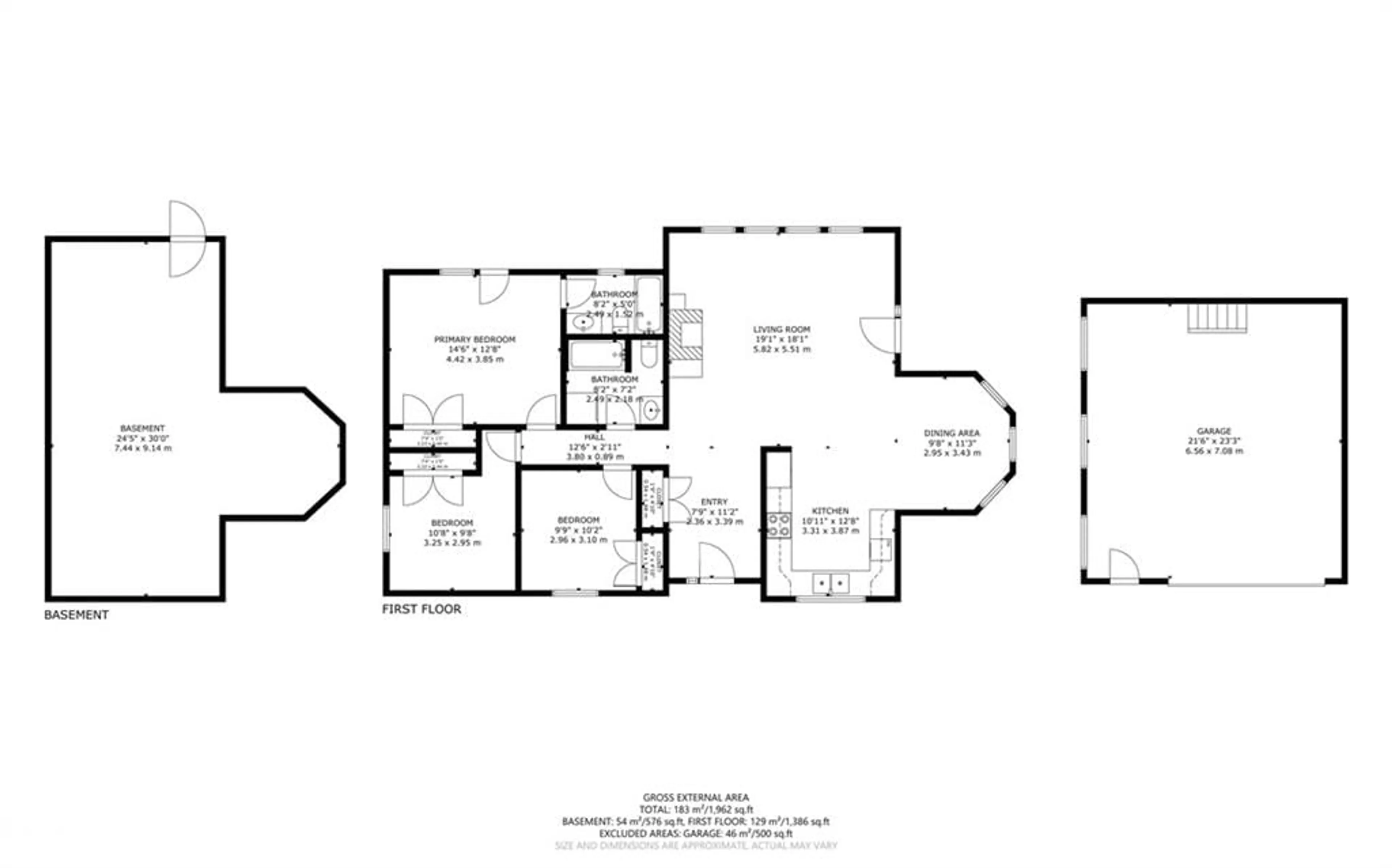 Floor plan for 72 Richwood Dr, Skerryvore Ontario P0G 1G0