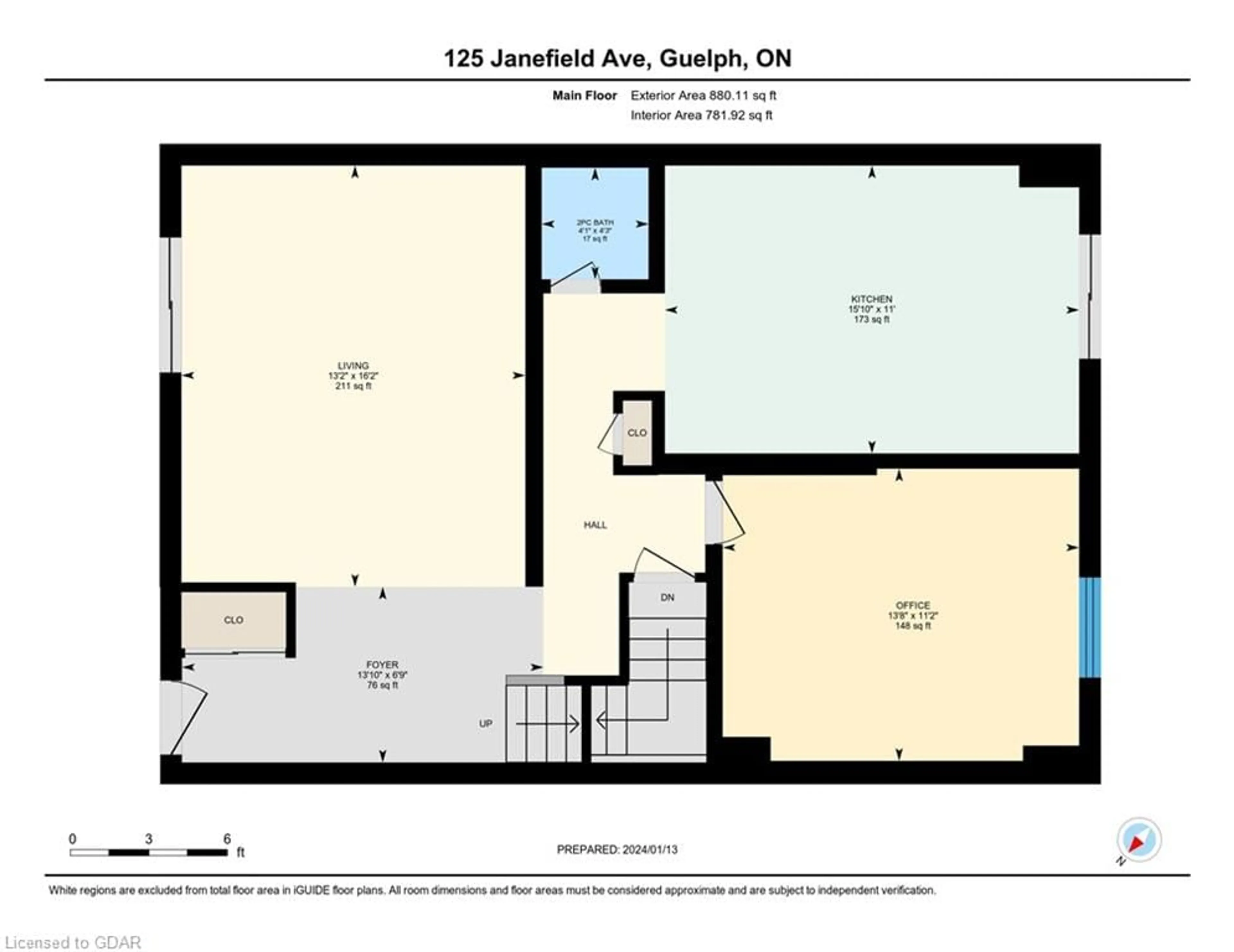 Floor plan for 125 Janefield Ave #7, Guelph Ontario N1G 2L4