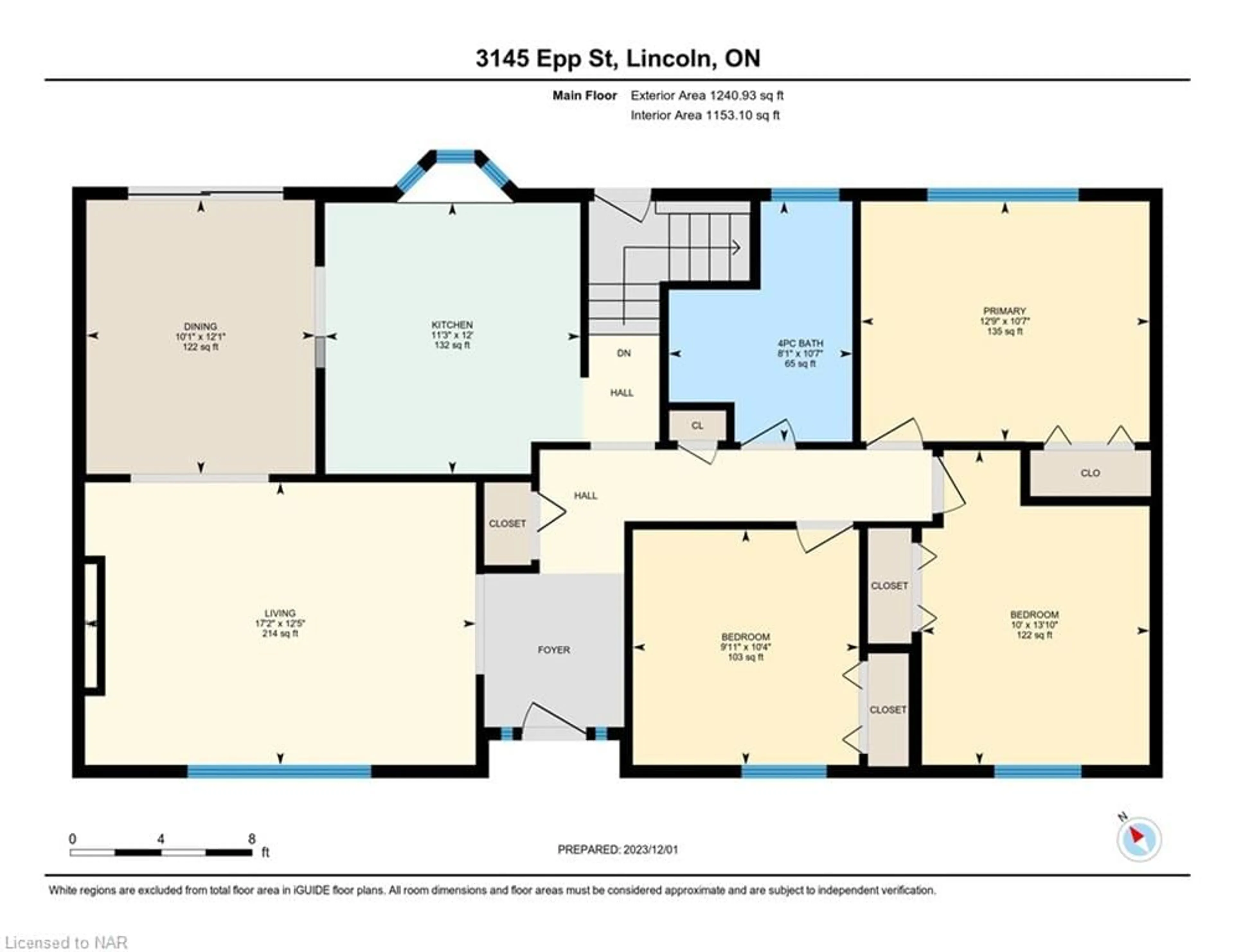 Floor plan for 3145 Epp St, Vineland Ontario L0R 2C0