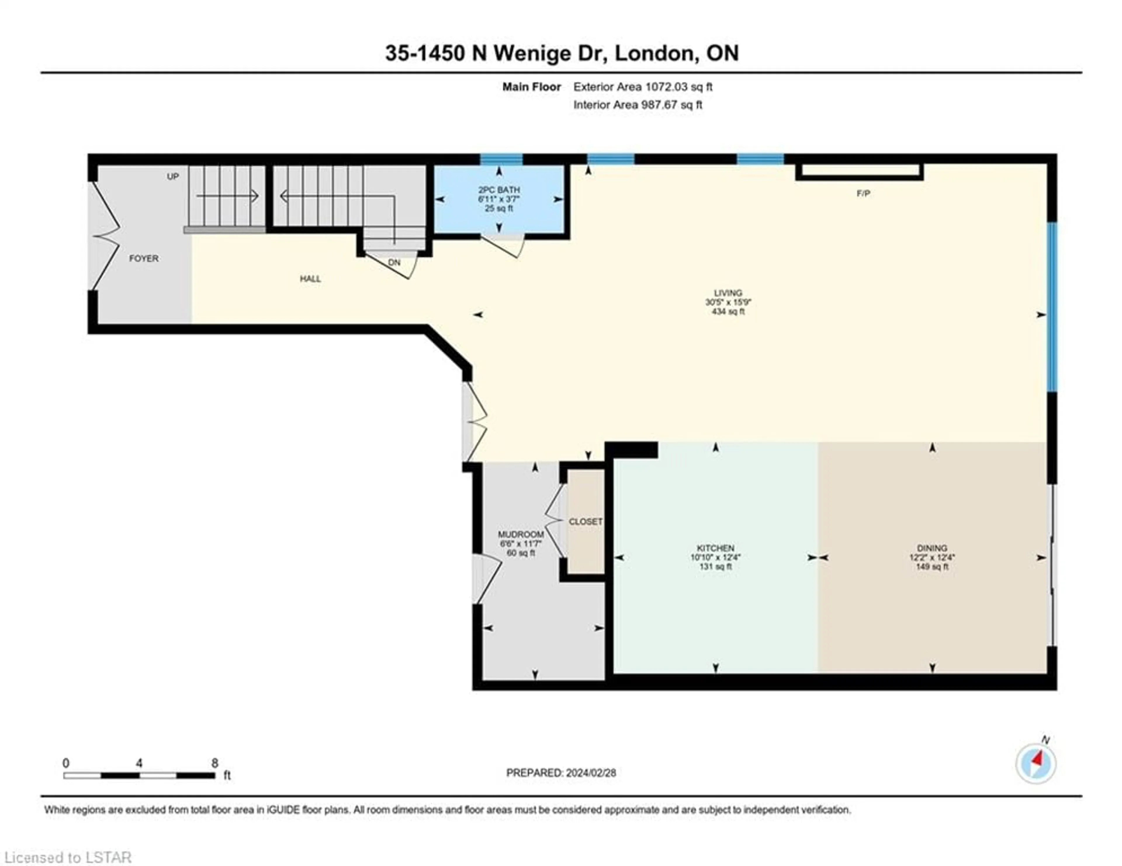 Floor plan for 1450 North Wenige Dr #35, London Ontario N5X 0L6