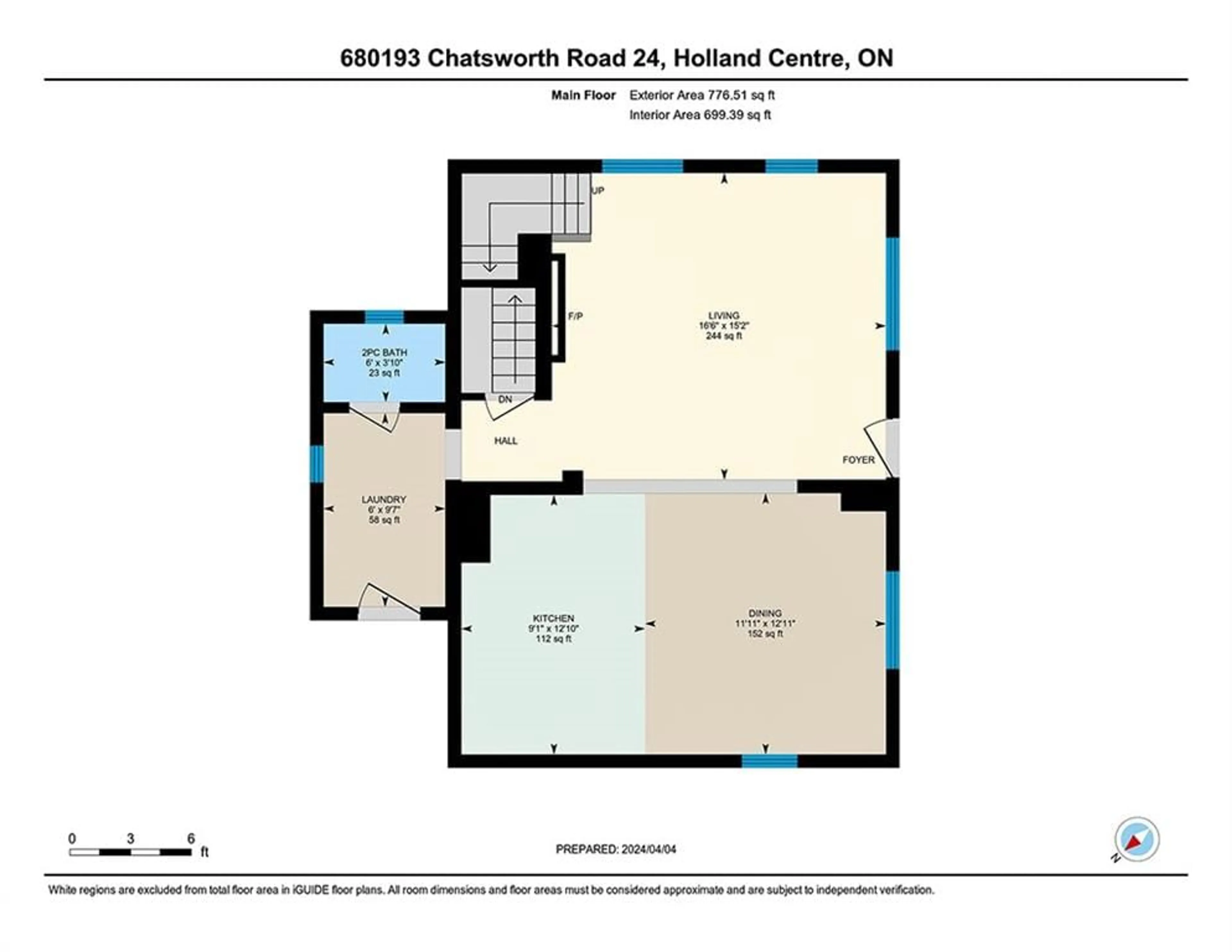 Floor plan for 680193 24 Chatsworth Rd, Holland Centre Ontario N0H 1R0