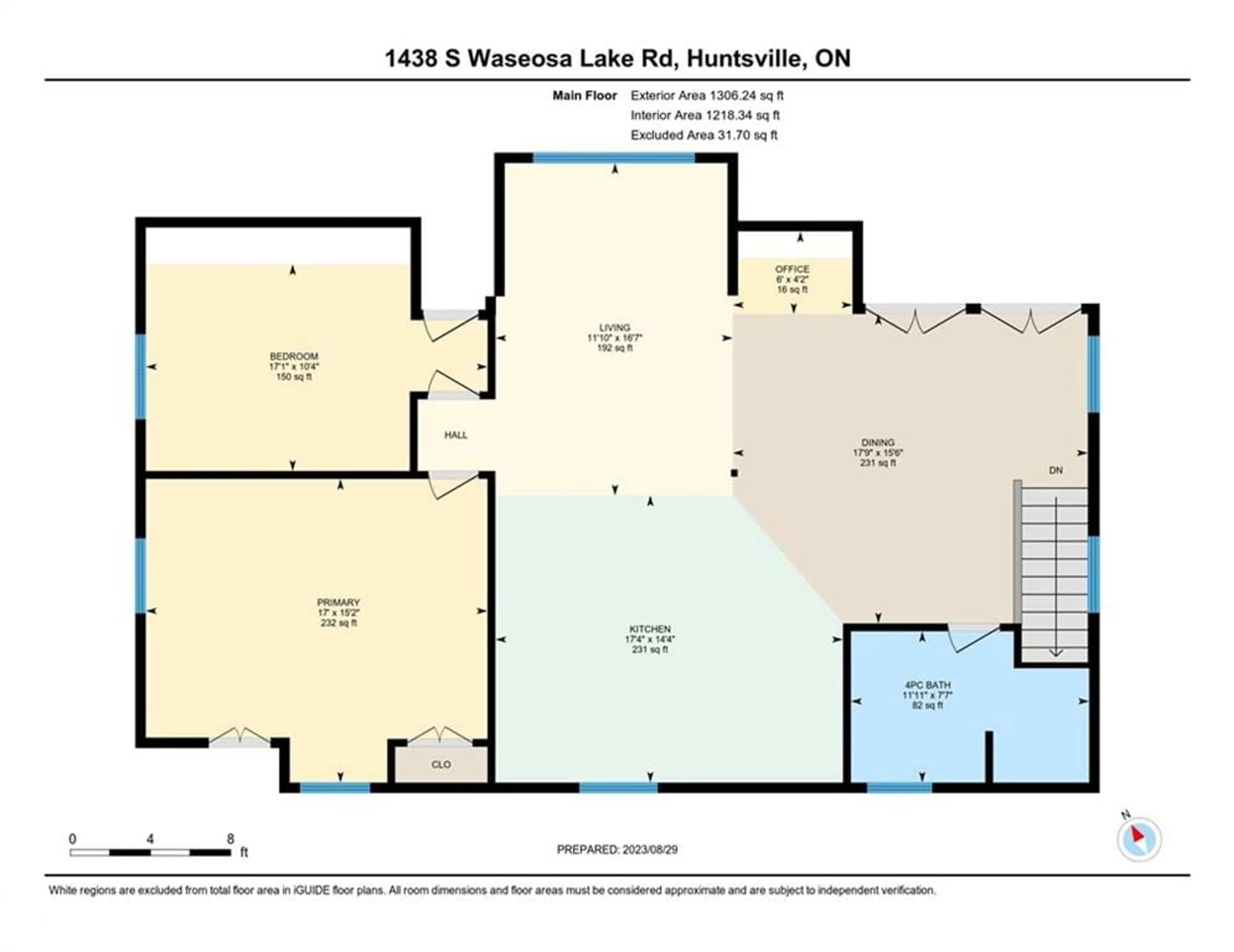 Floor plan for 1438 South Waseosa Lake Rd, Huntsville Ontario P1H 2N5