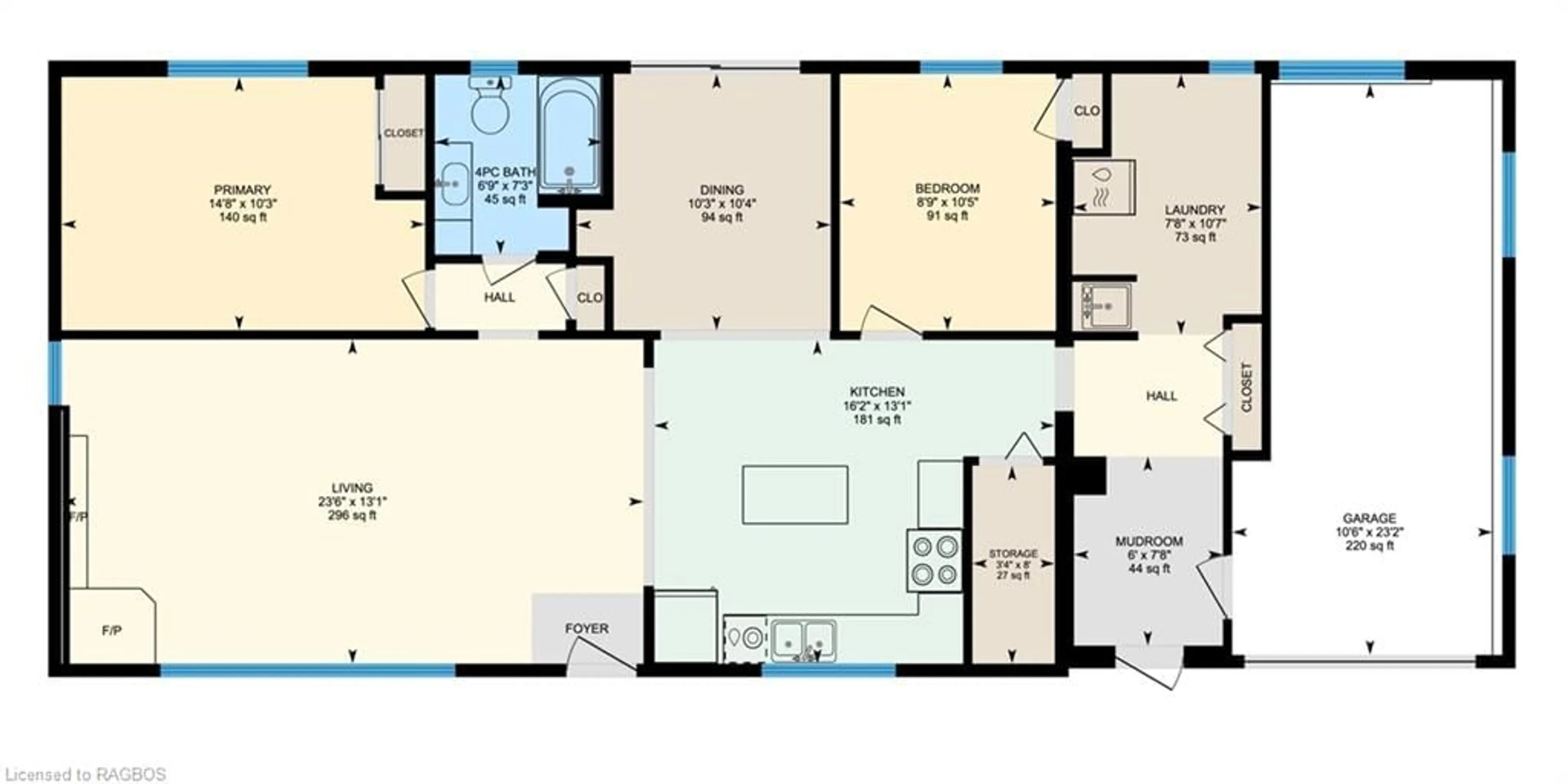 Floor plan for 25 Avele Rd, Red Bay Ontario N0H 2T0