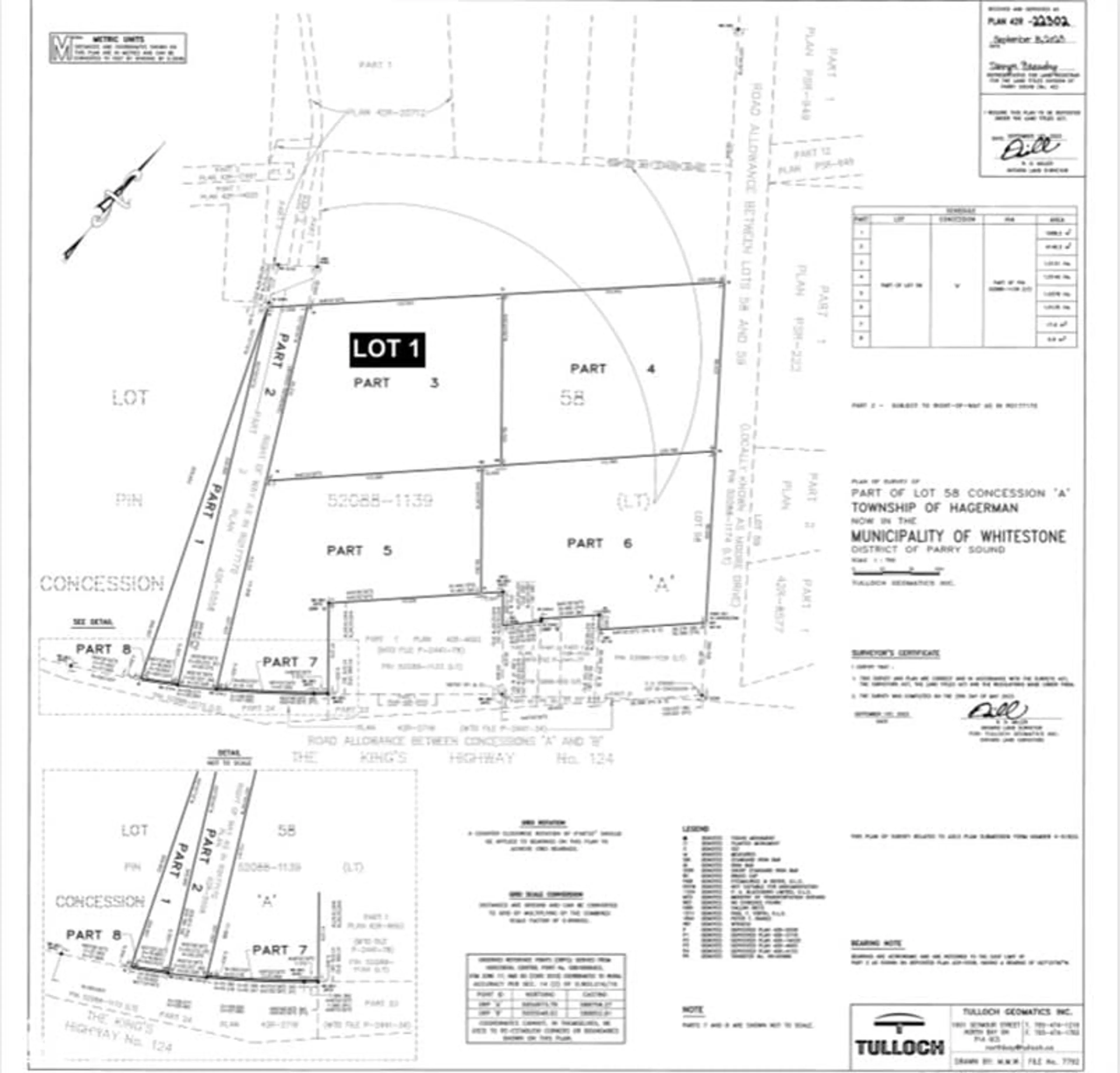 Floor plan for LOT 1 Unnamed Rd, Whitestone Ontario P0A 1G0
