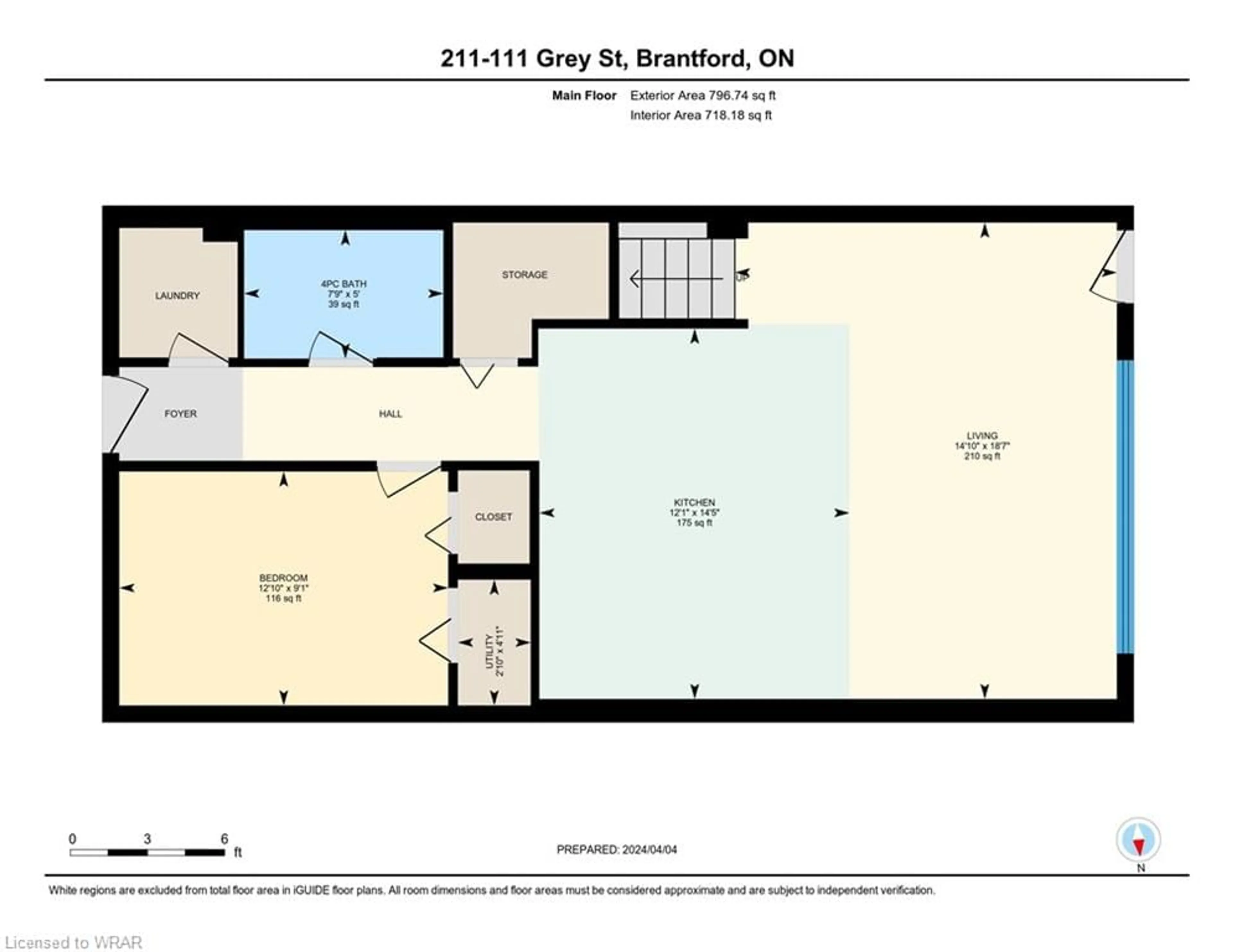 Floor plan for 111 Grey St #211, Brantford Ontario N3S 4V8