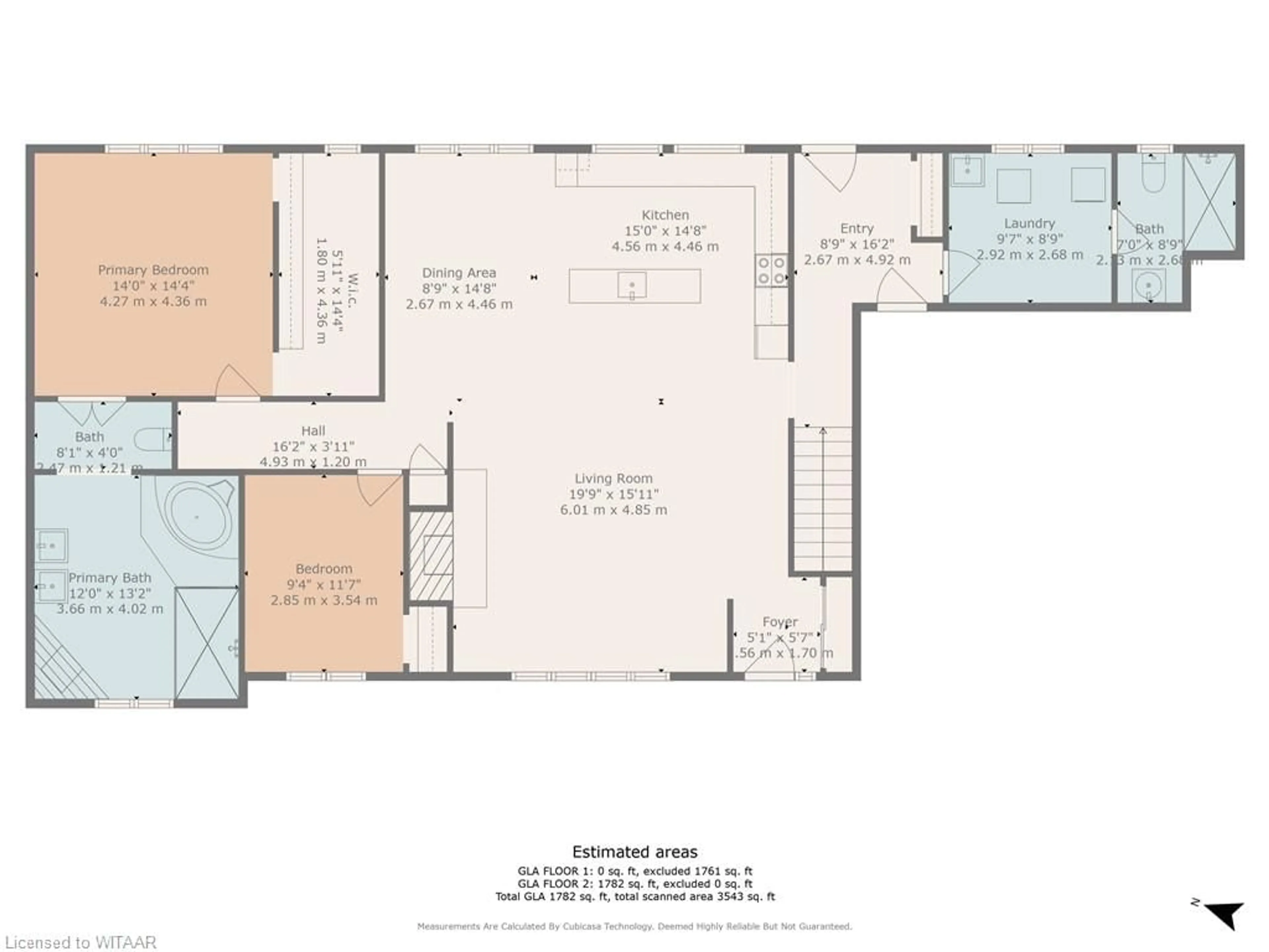 Floor plan for 2170 West Quarterline Rd, Langton Ontario N0J 1G0