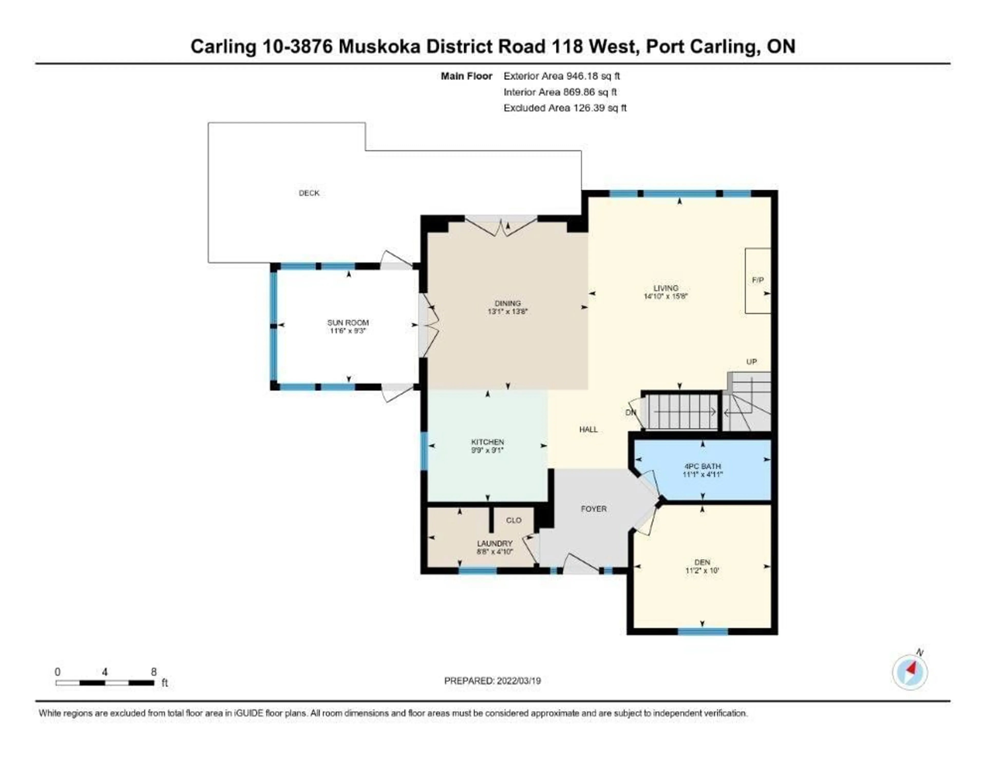 Floor plan for 3876 Muskoka Road 118 #Carling 10-W3, Port Carling Ontario P0B 1J0