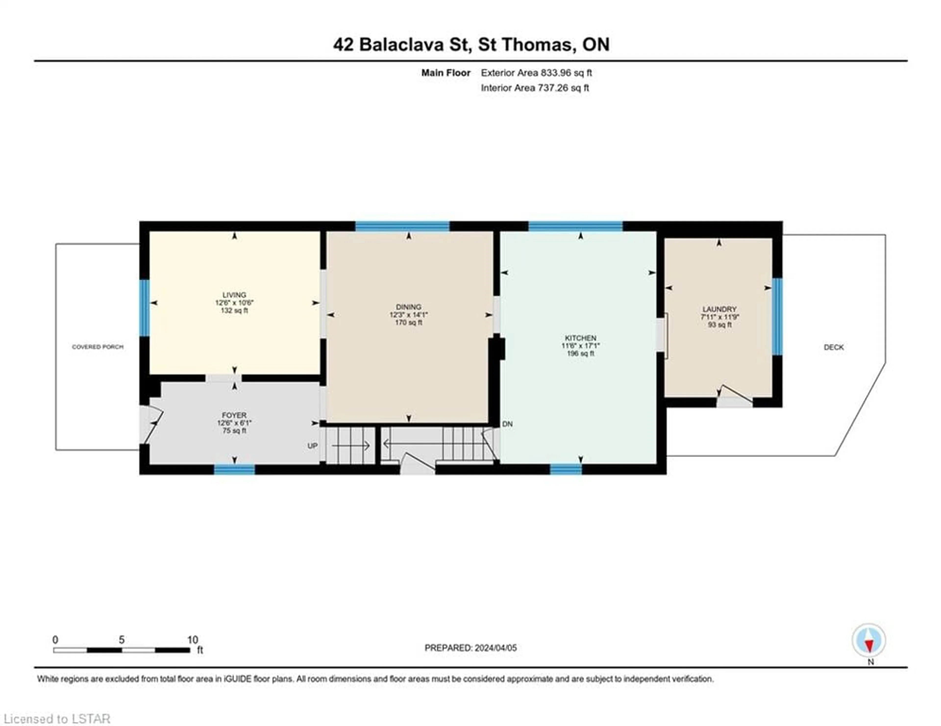 Floor plan for 42 Balaclava St, St. Thomas Ontario N5P 3C4