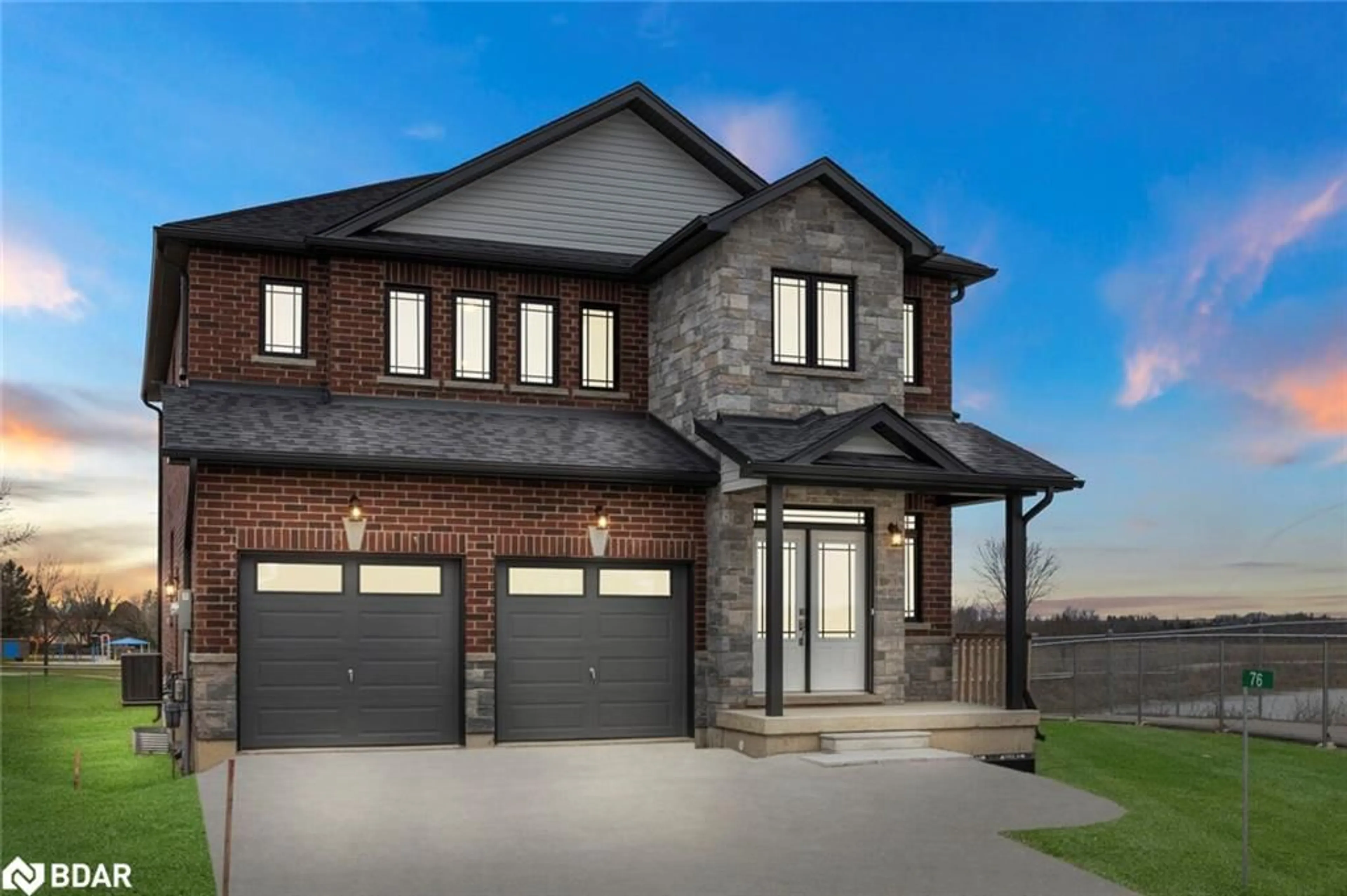 Home with brick exterior material for 76 Ritchie Crescent Cres, Elmvale Ontario L0L 1P0