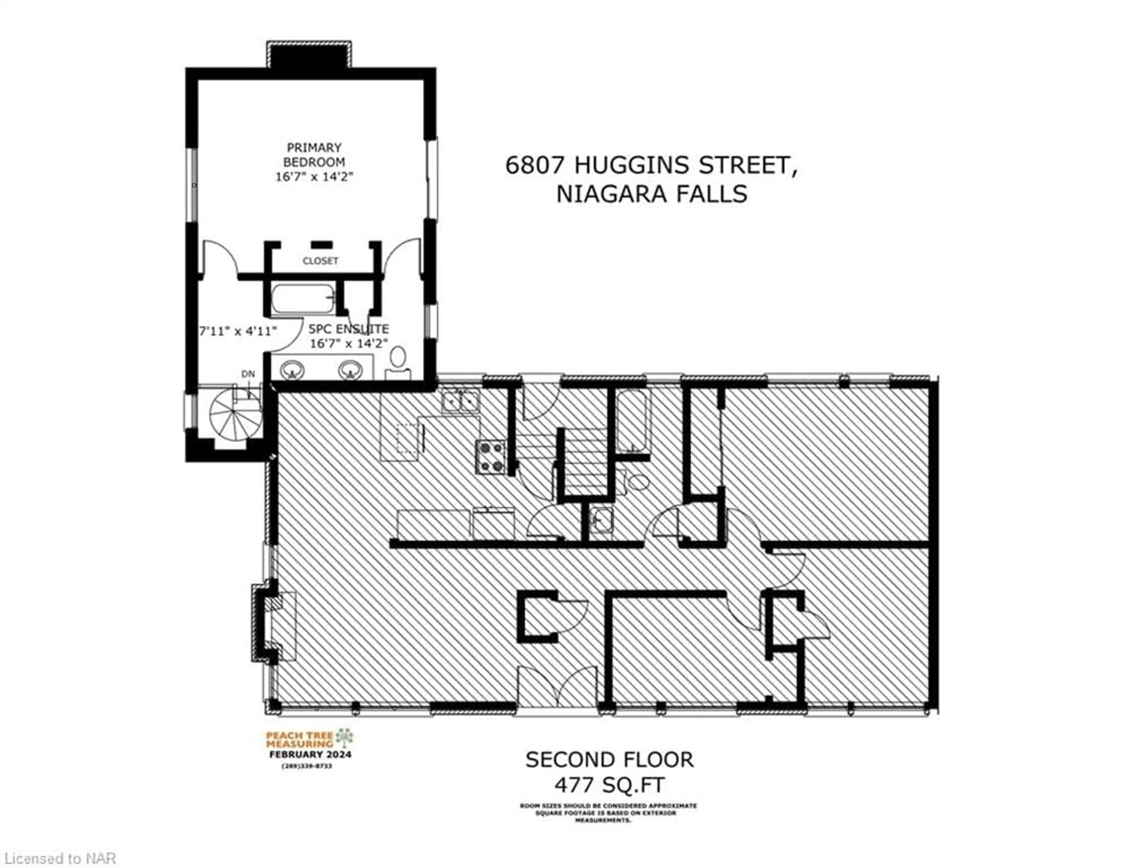 Floor plan for 6807 Huggins St, Niagara Falls Ontario L2J 1H9