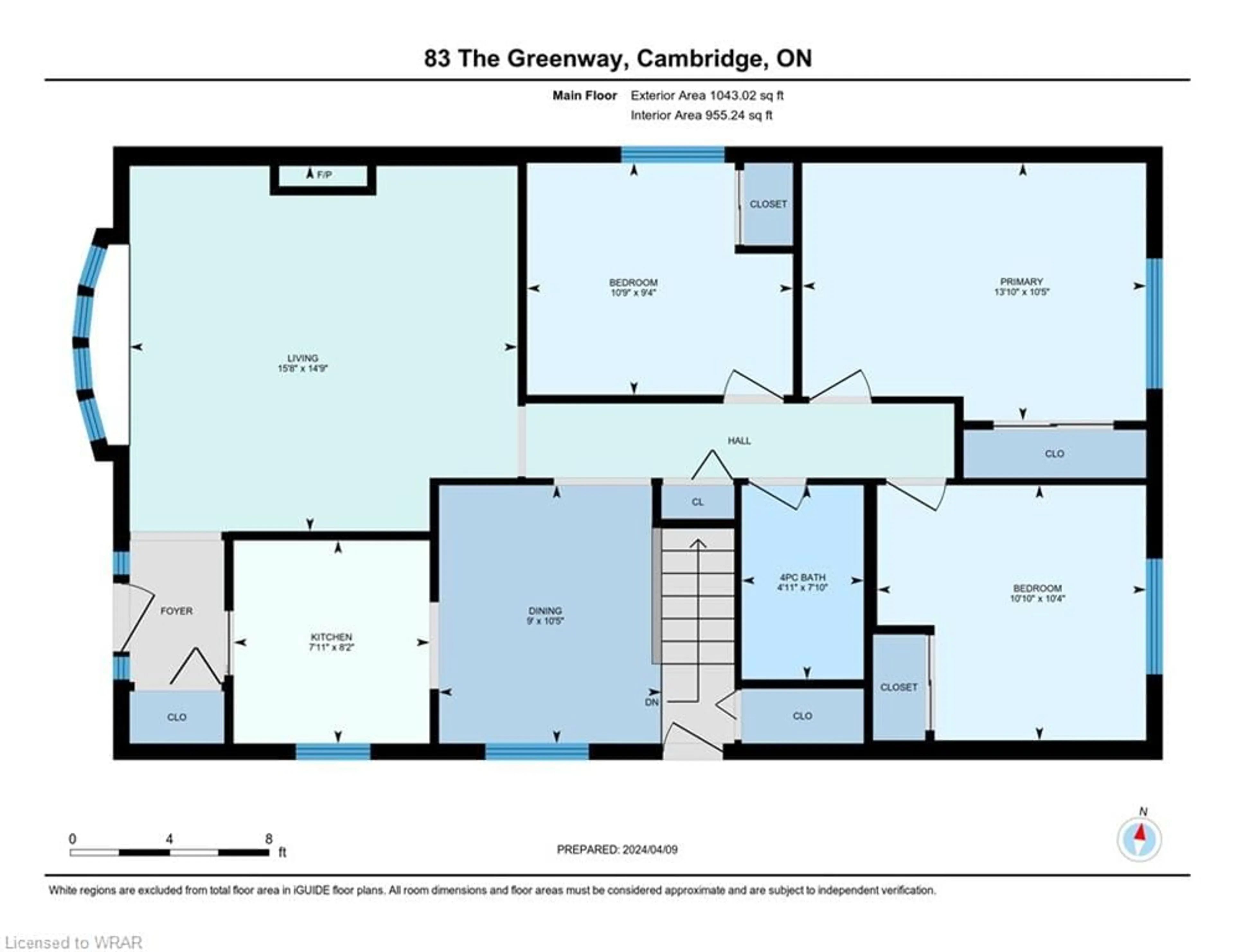 Floor plan for 83 The Greenway Way, Cambridge Ontario N1R 6L6