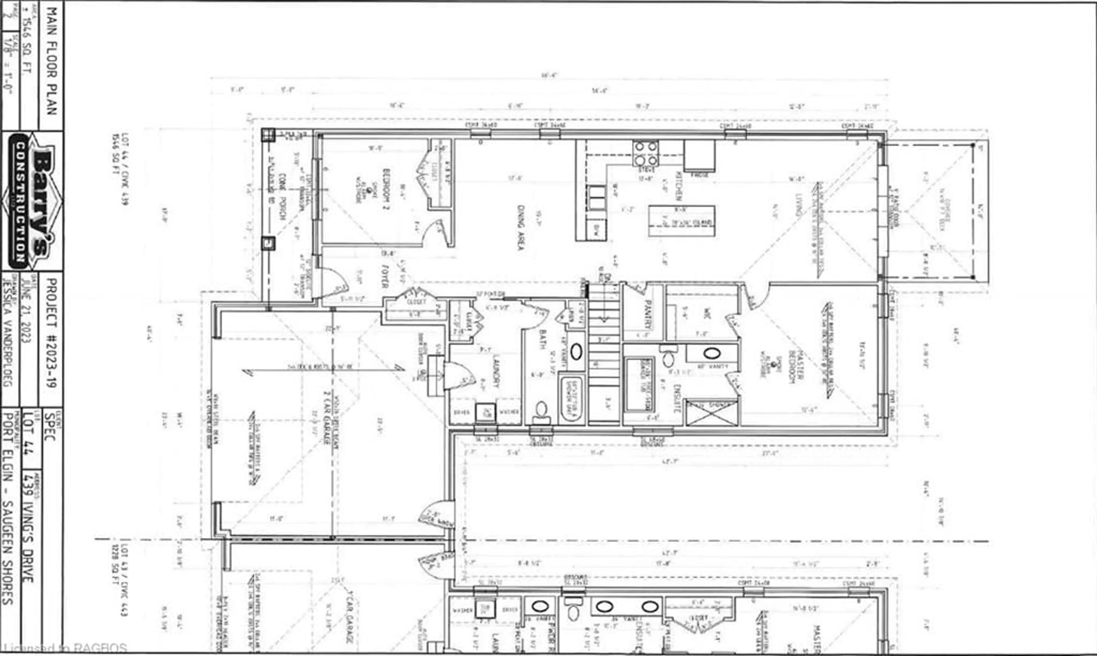 Floor plan for 439 Ivings Dr, Port Elgin Ontario N0H 2C3