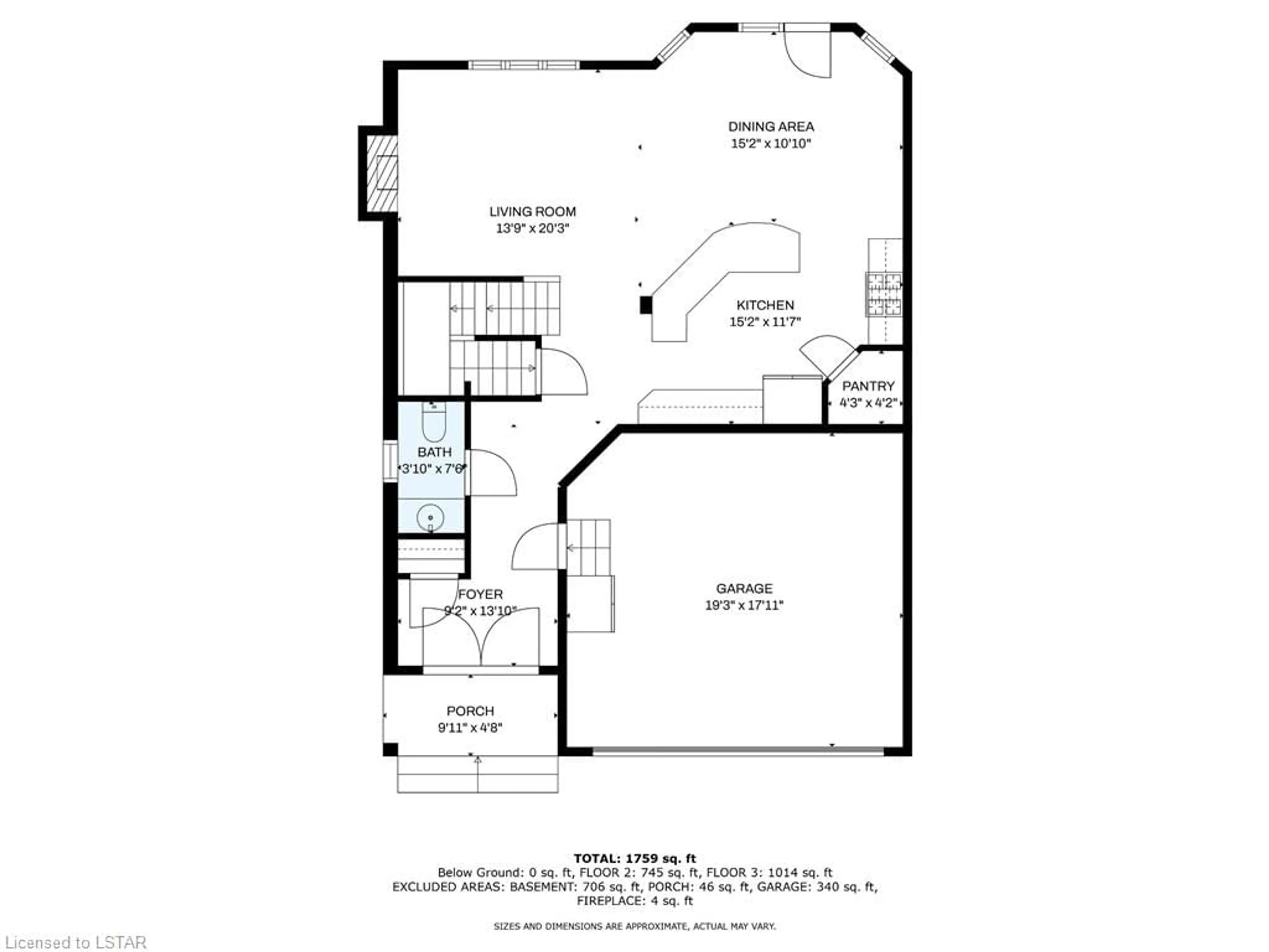 Floor plan for 777 Apricot Dr #46, London Ontario N6K 5B3
