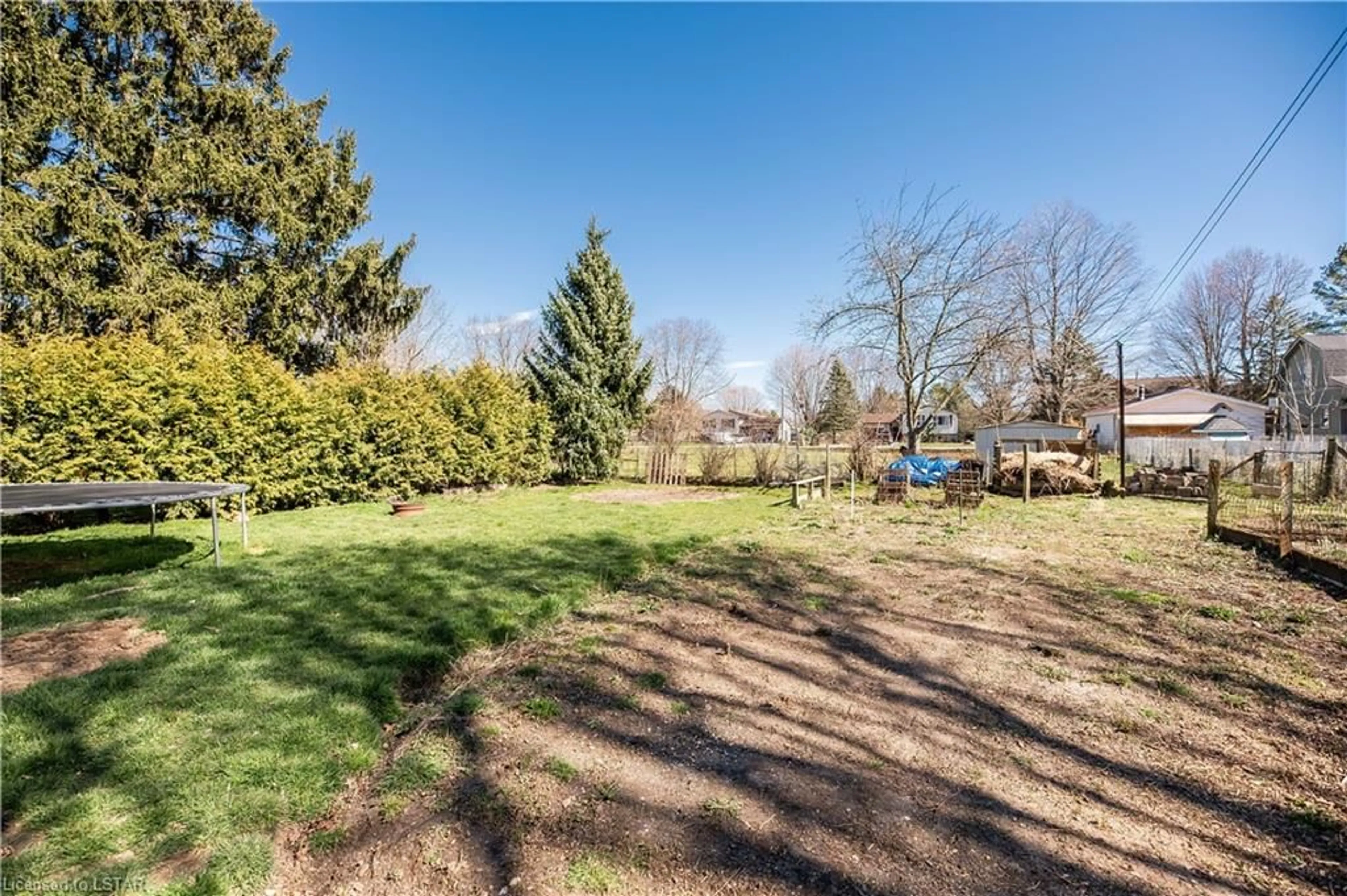 Fenced yard for 6 Argyle St, Wallacetown Ontario N0L 2M0