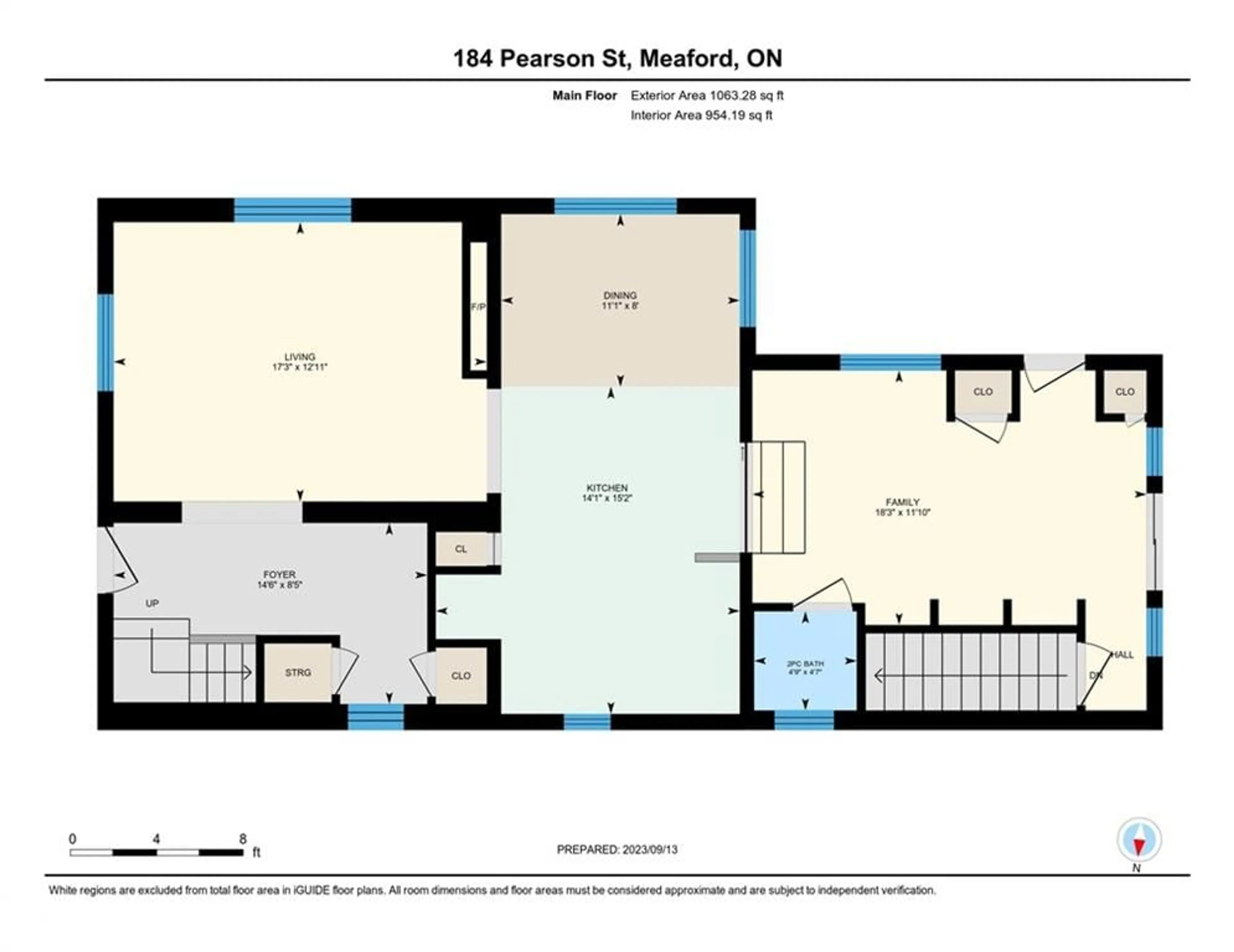 Floor plan for 184 Pearson St, Meaford Ontario N4L 1K6