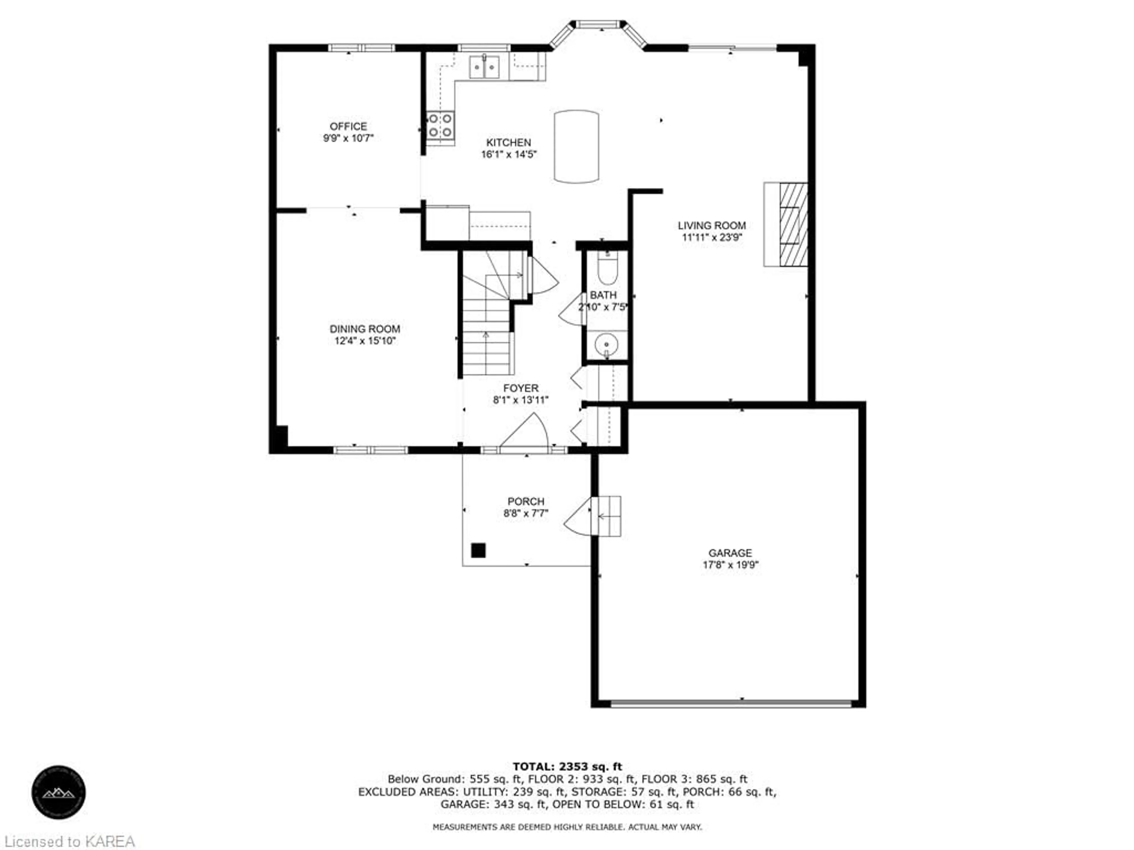 Floor plan for 12 Buckingham Crt, Kingston Ontario K7K 6V8