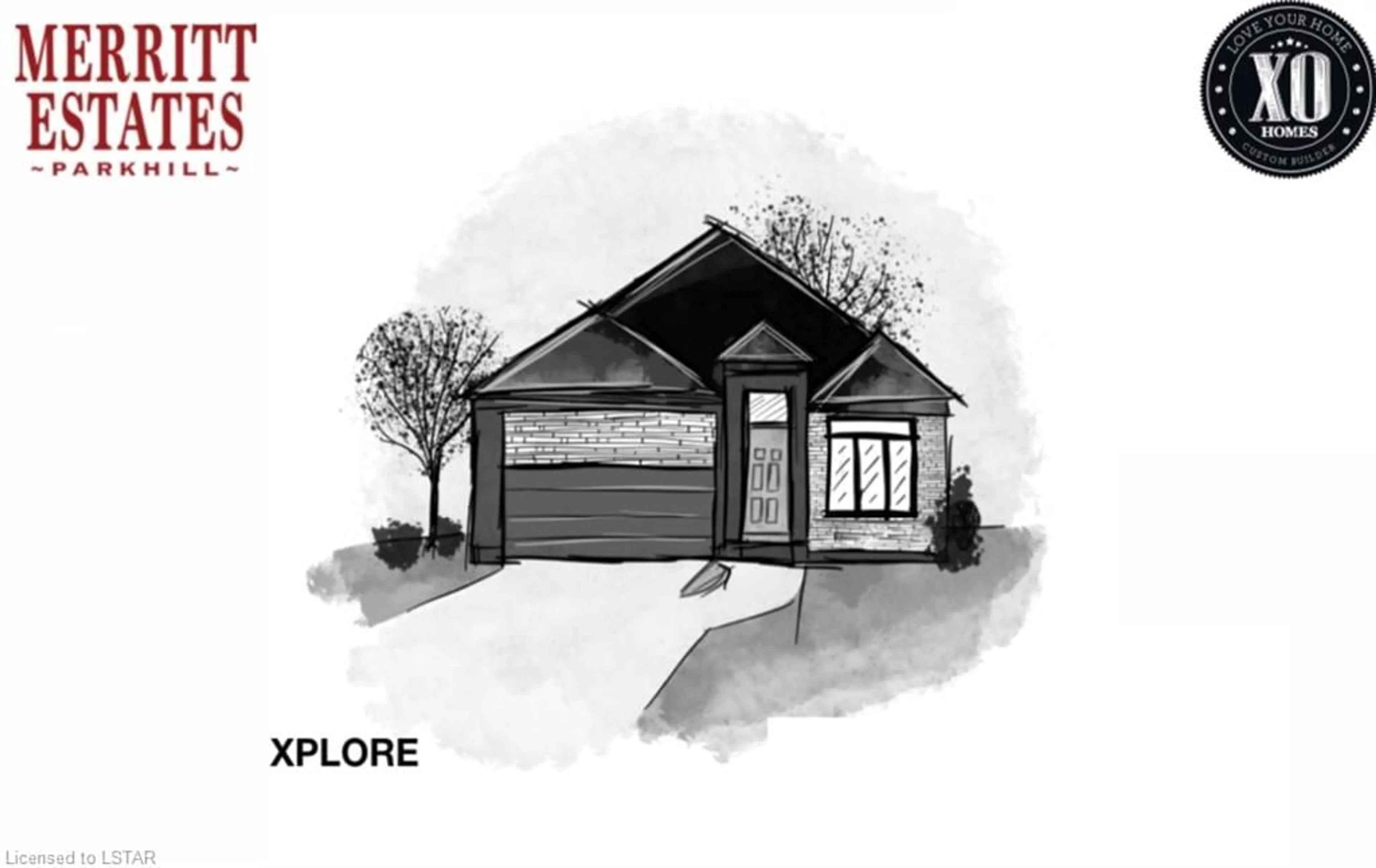 Frontside or backside of a home for 206 Merritt Crt #Lot 19, Parkhill Ontario N0M 2K0
