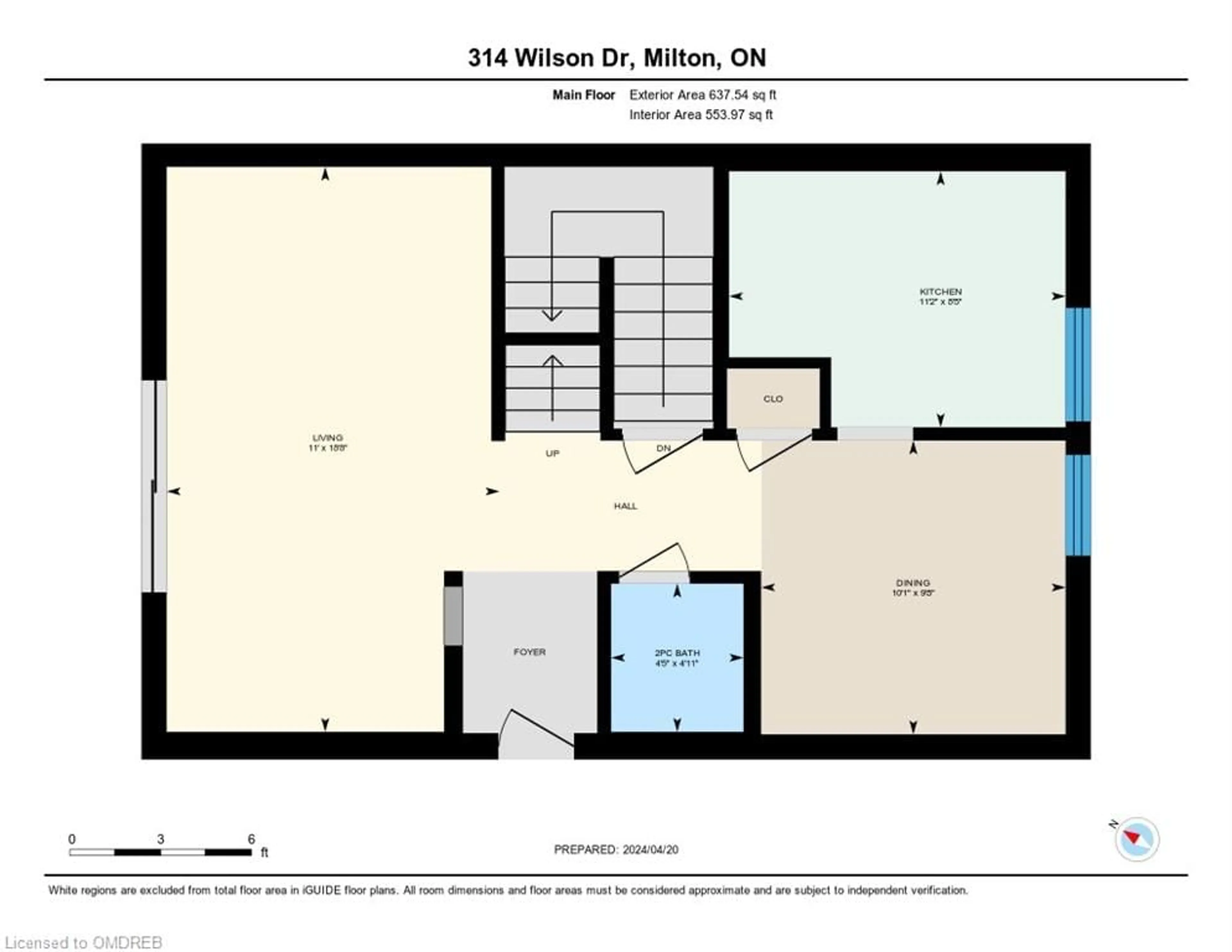 Floor plan for 314 Wilson Dr, Milton Ontario L9T 3K2