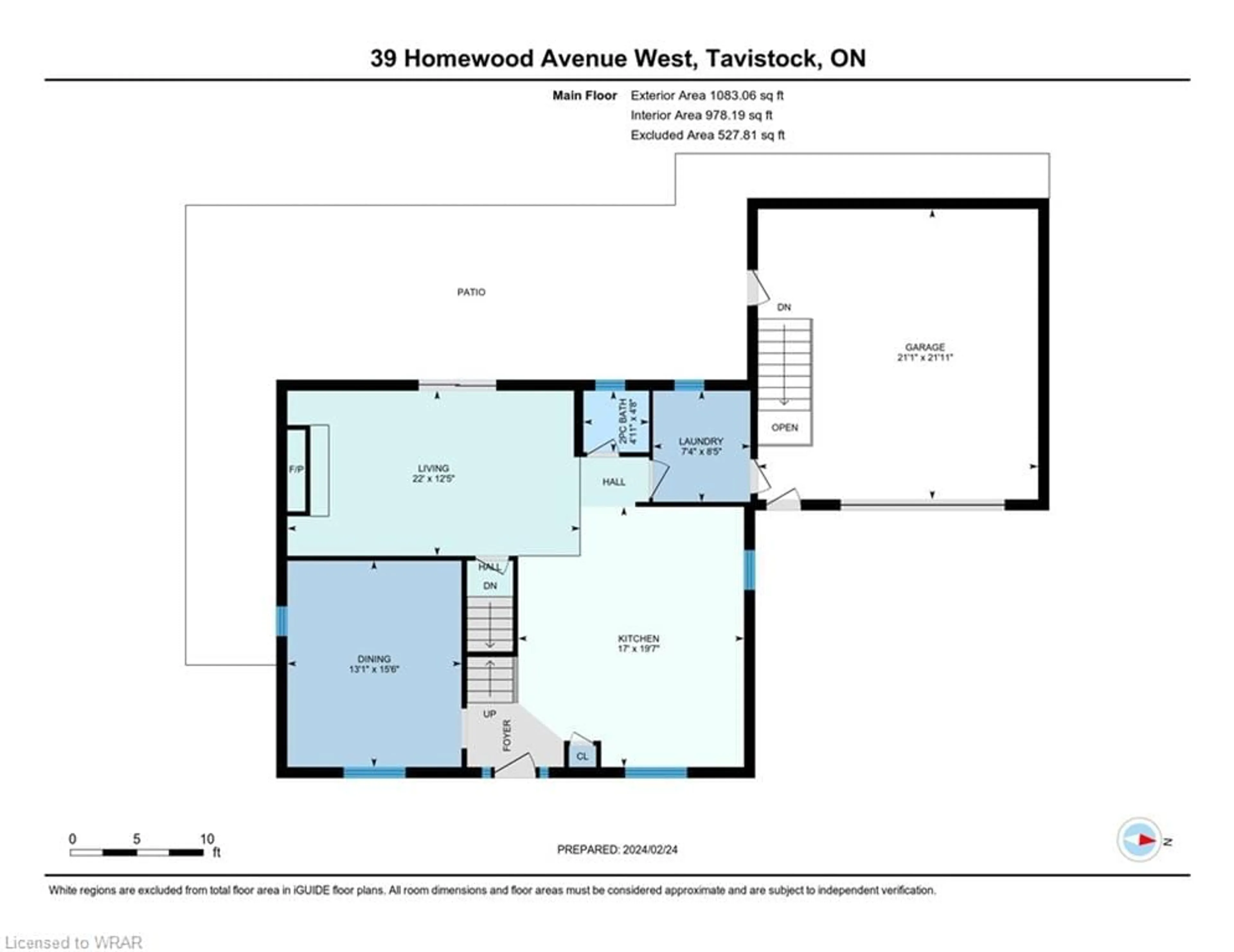 Floor plan for 39 Homewood Ave, Tavistock Ontario N0B 2R0