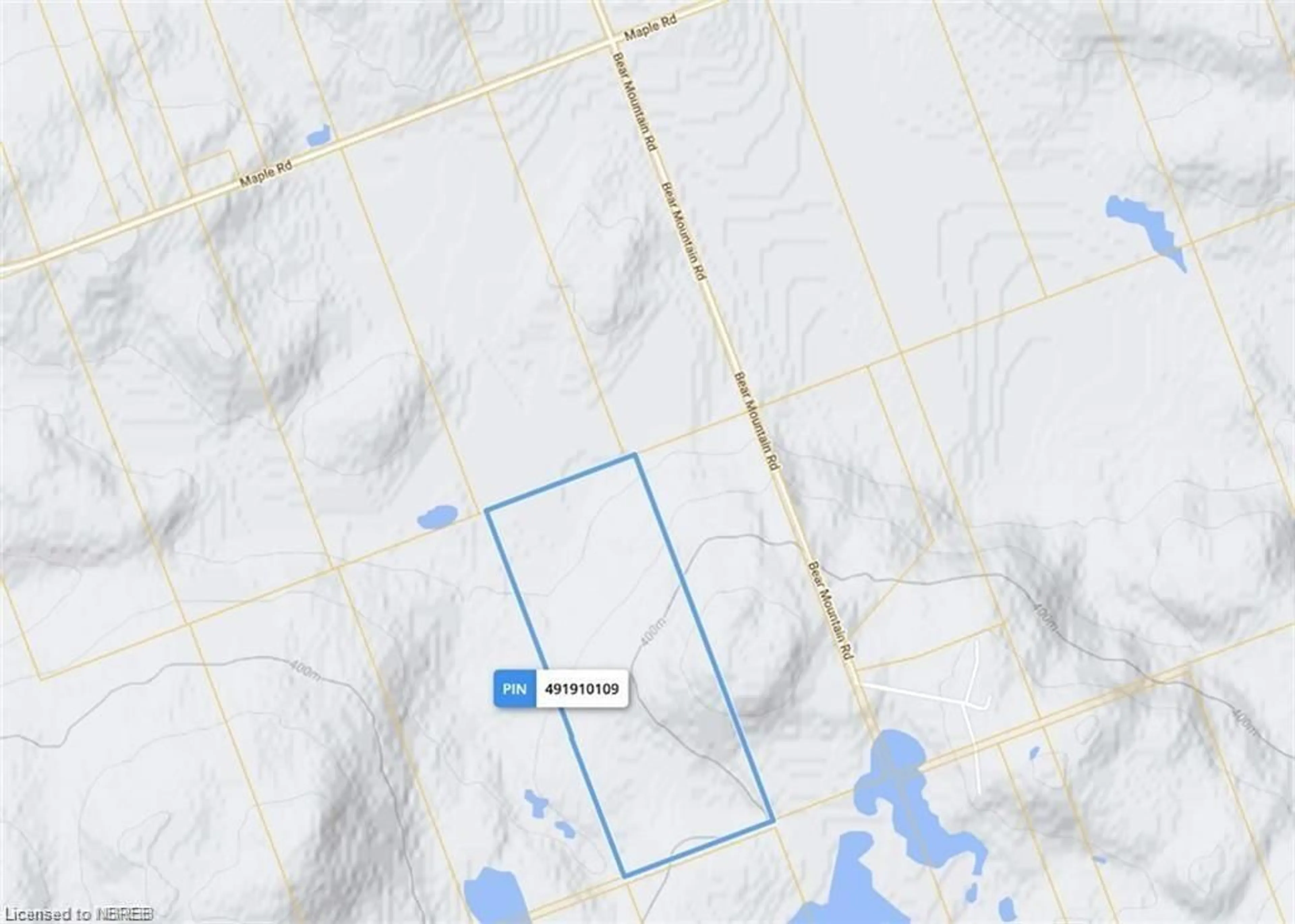 Picture of a map for LT 4, CON 3 Bear Mountain, Chisholm Ontario P0H 1Z0