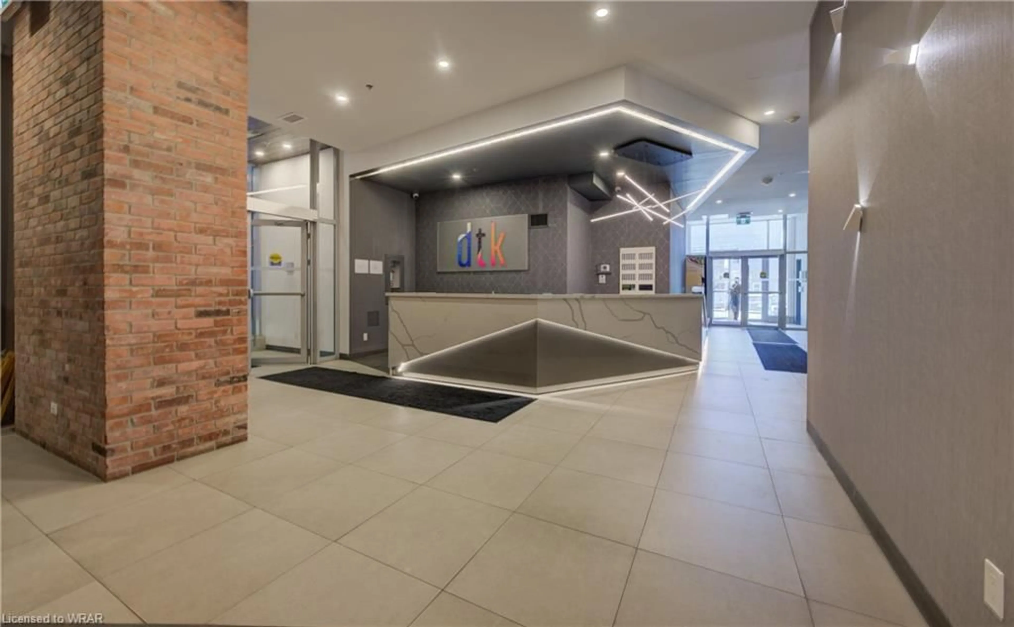 Indoor lobby for 60 Frederick St #1805, Kitchener Ontario N2H 0C7