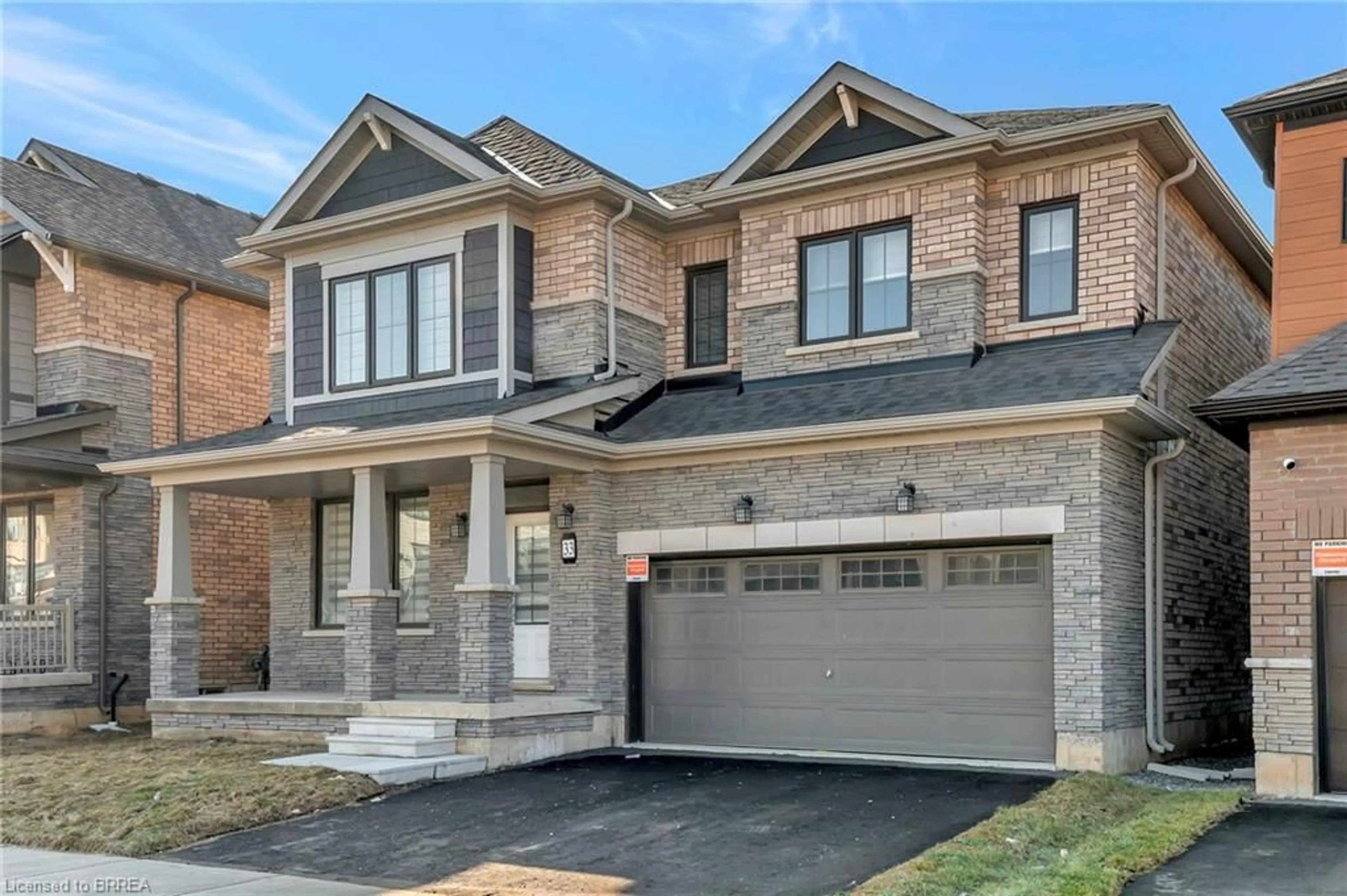 Home with brick exterior material for 33 Bee Cres, Brantford Ontario N3T 0V7