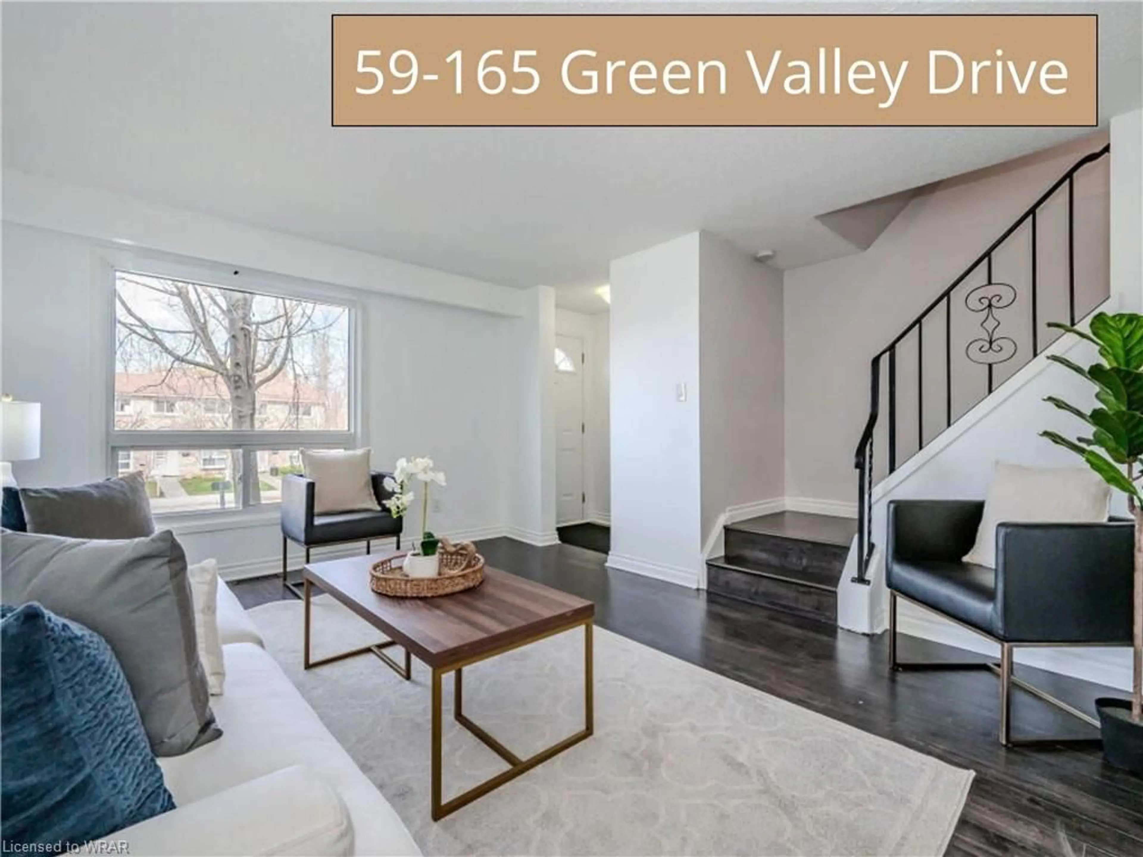 Living room for 165 Green Valley Dr #59, Kitchener Ontario N2P 1K3