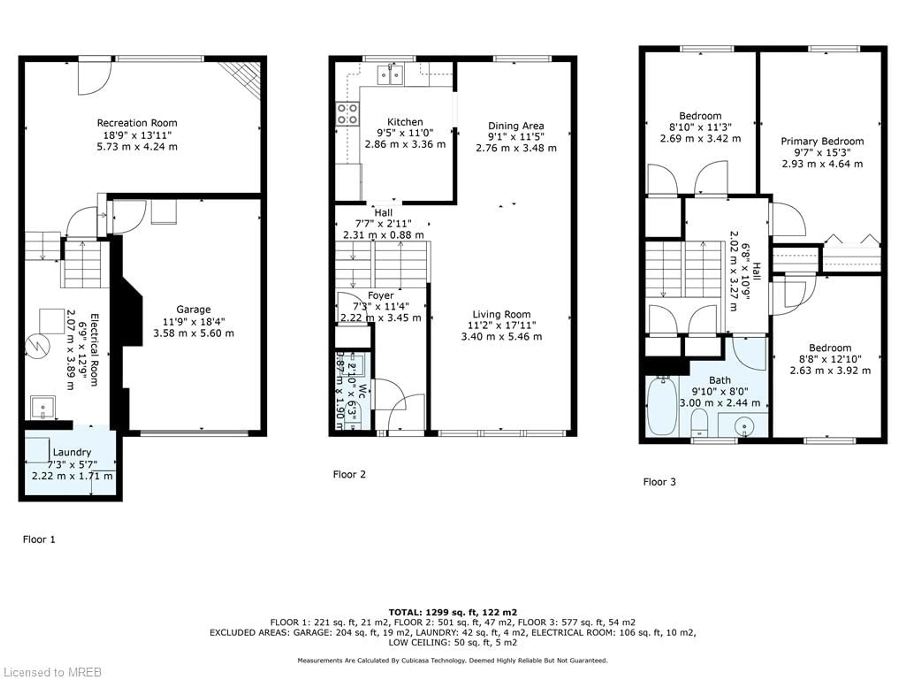 Floor plan for 57 Stately Way #49, Markham Ontario L3T 3Z9
