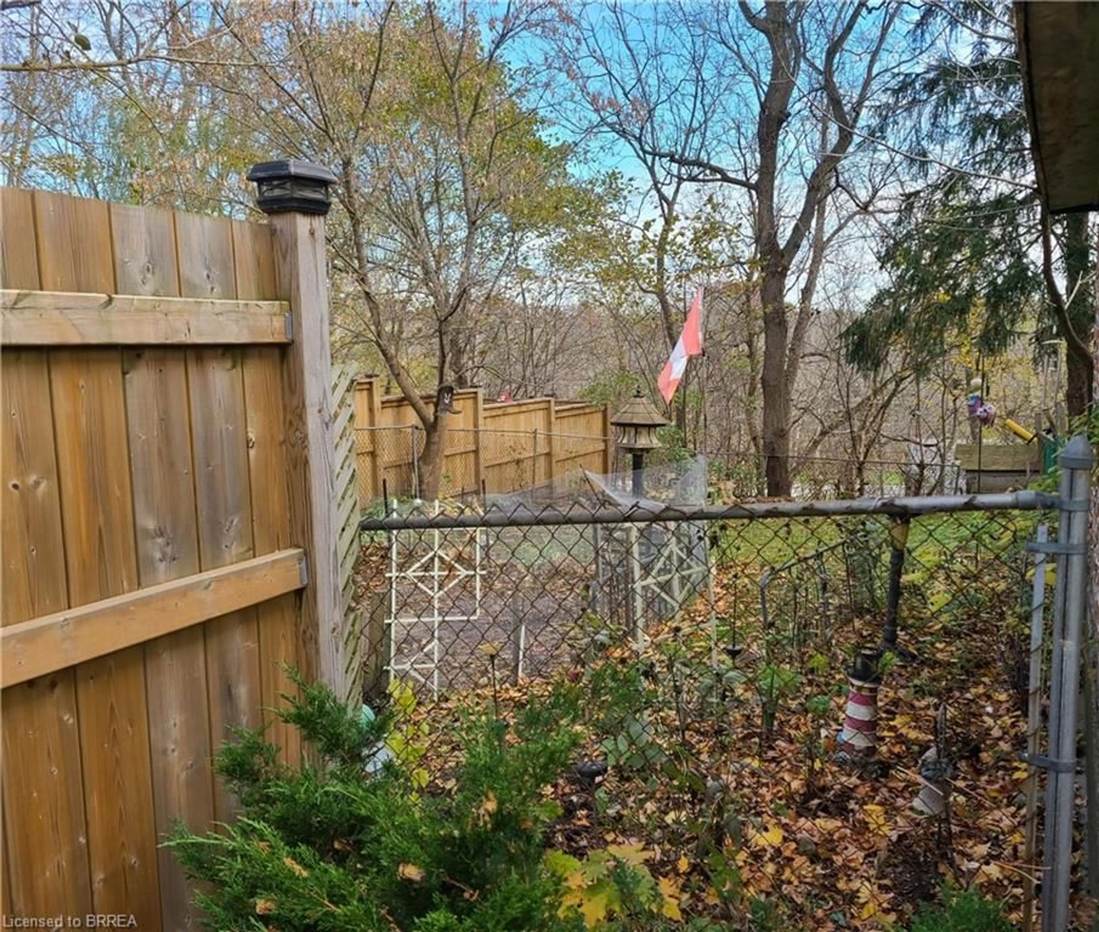 Fenced yard for 29/31 London St, Tillsonburg Ontario N4G 2K9