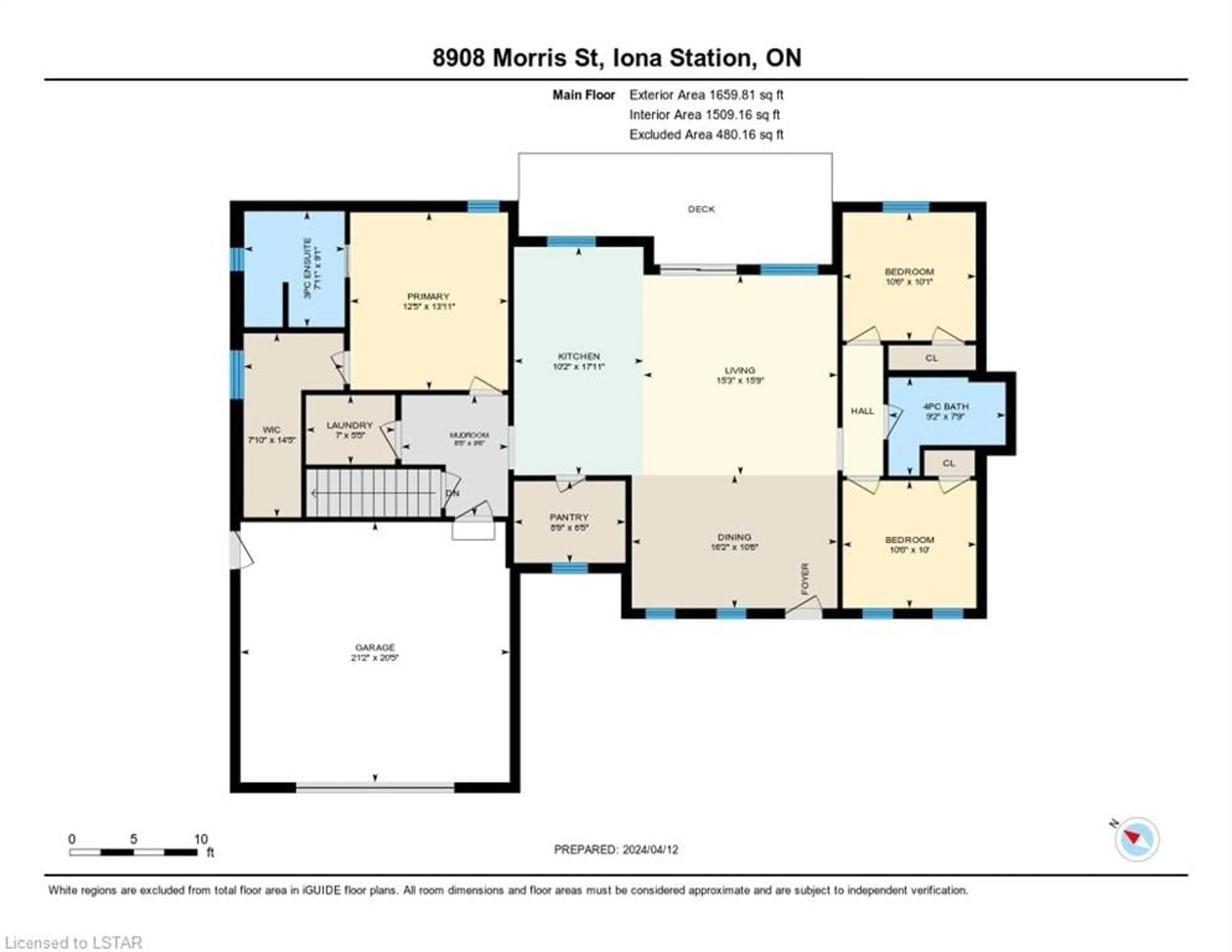 Floor plan for 8908 Morris St, Iona Station Ontario N0L 1P0