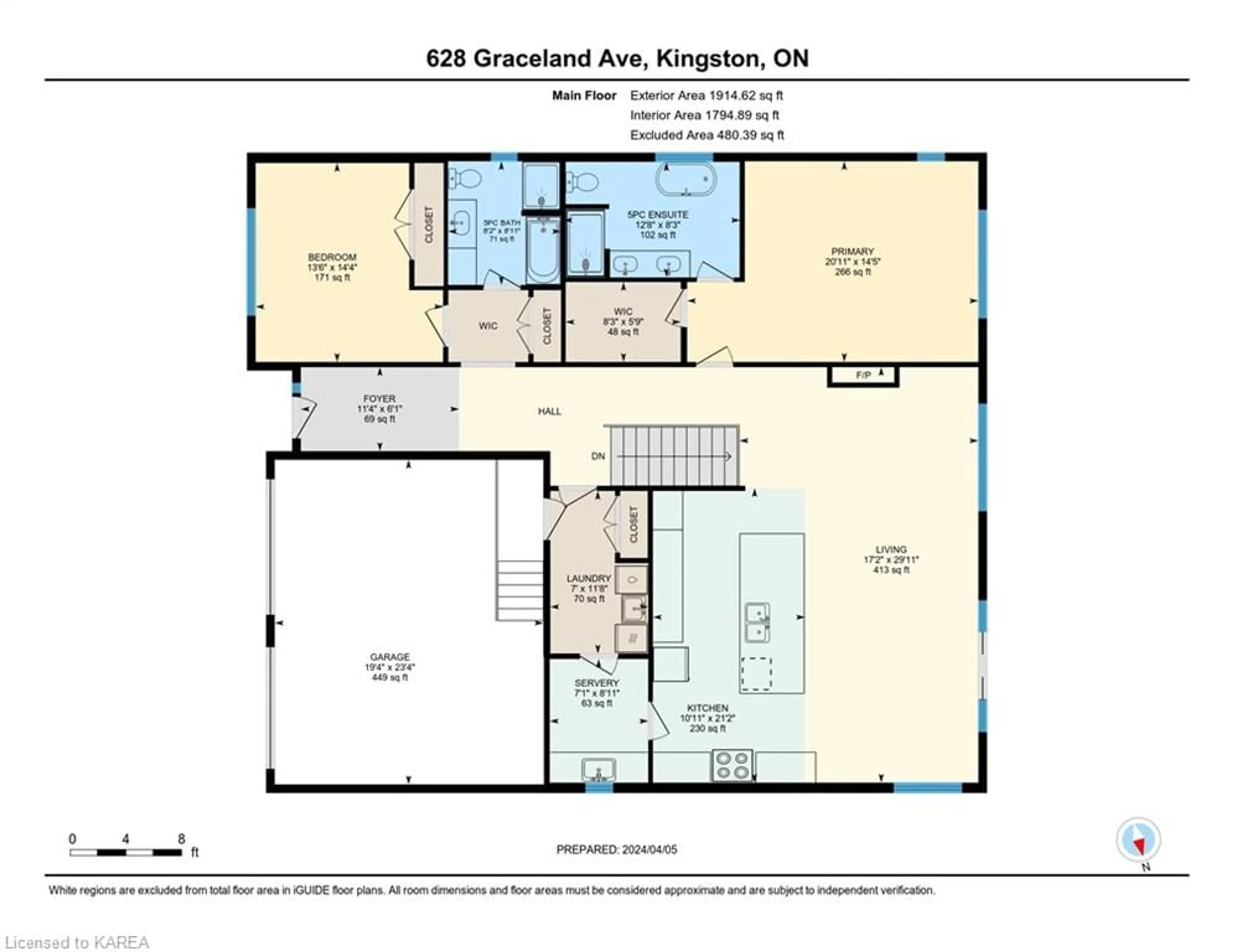 Floor plan for 628 Graceland Ave, Kingston Ontario K7M 7P7