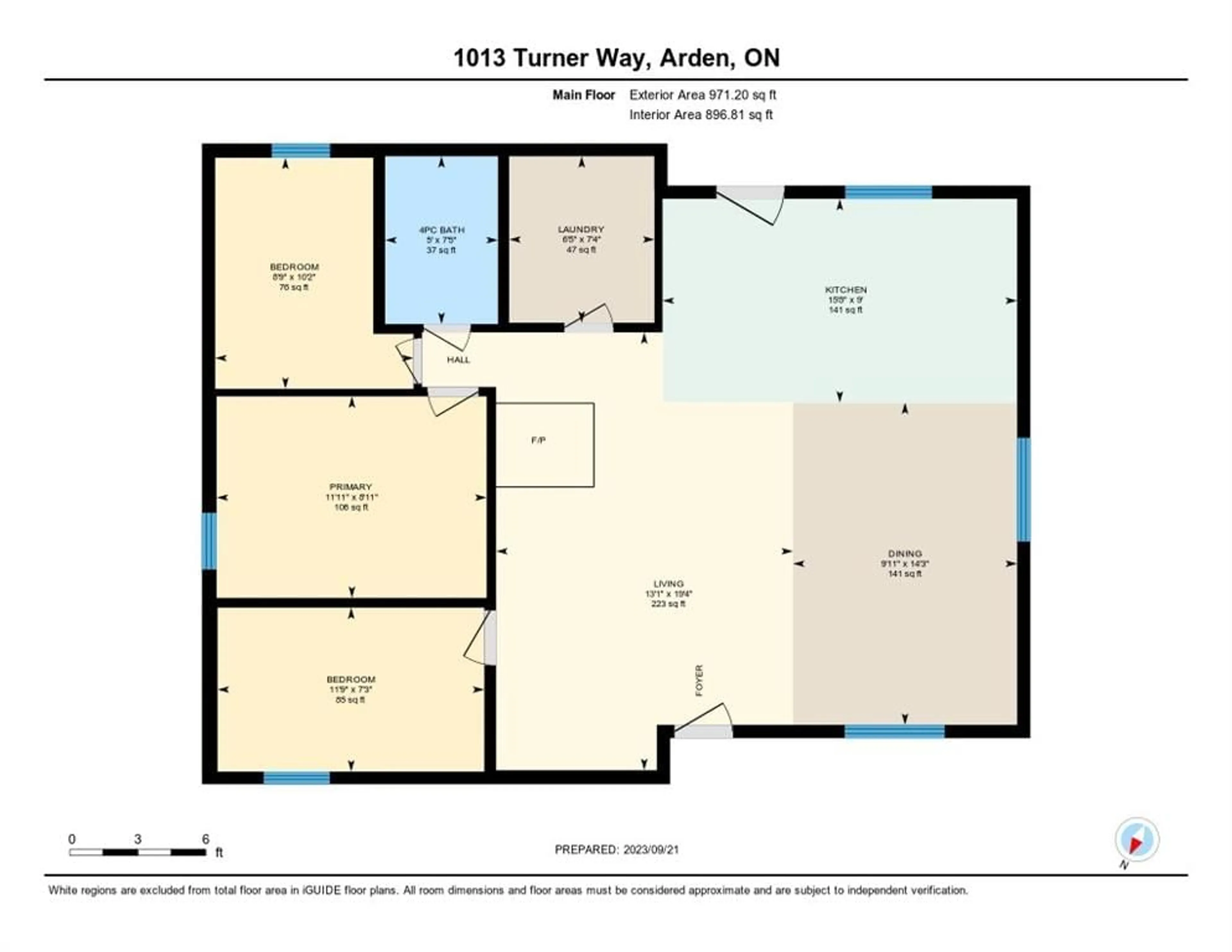 Floor plan for 1013 Turner Way, Arden Ontario K0H 1B0
