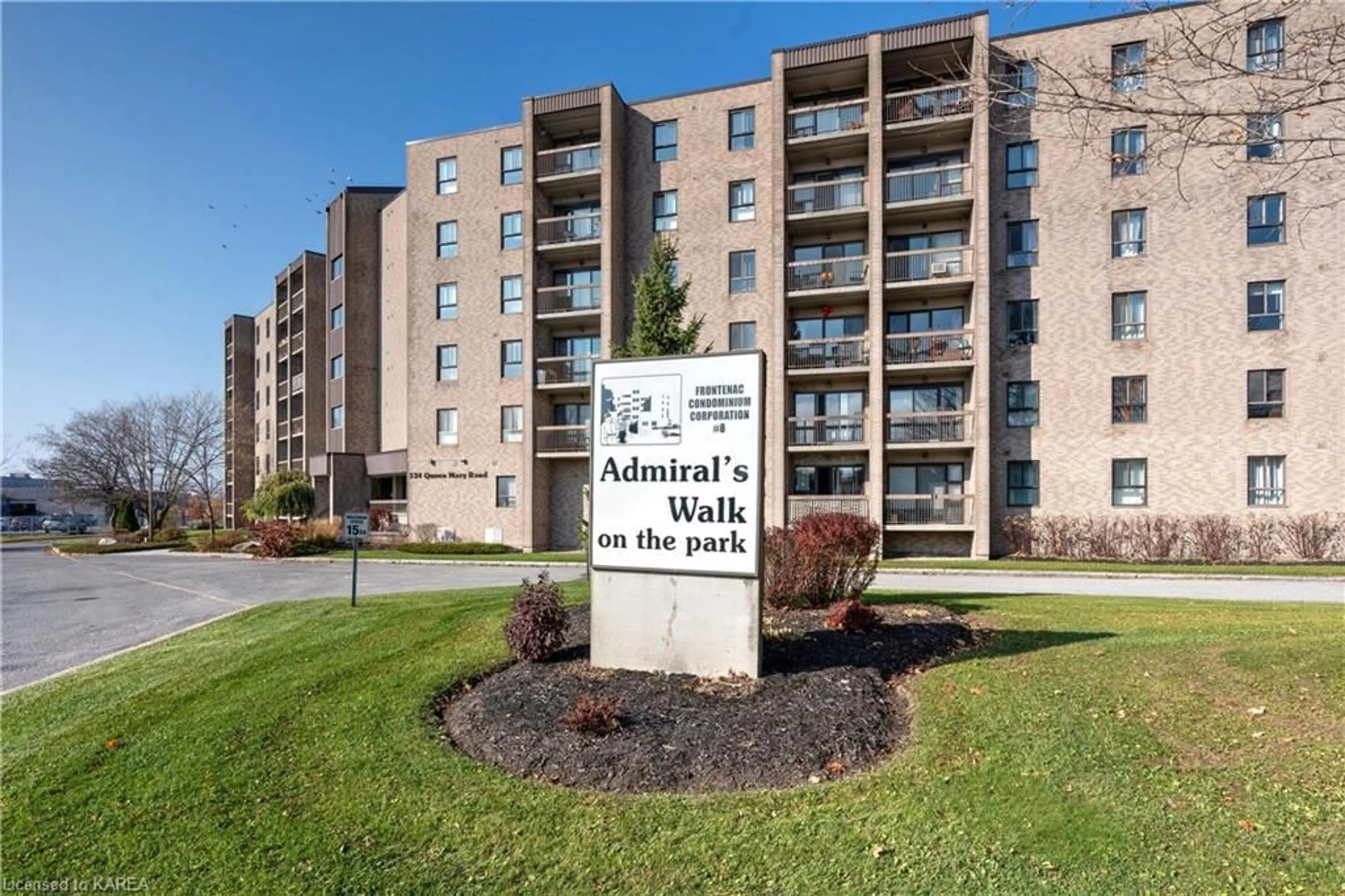A pic from exterior of the house or condo for 334 Queen Mary Rd #401, Kingston Ontario K7M 7E7