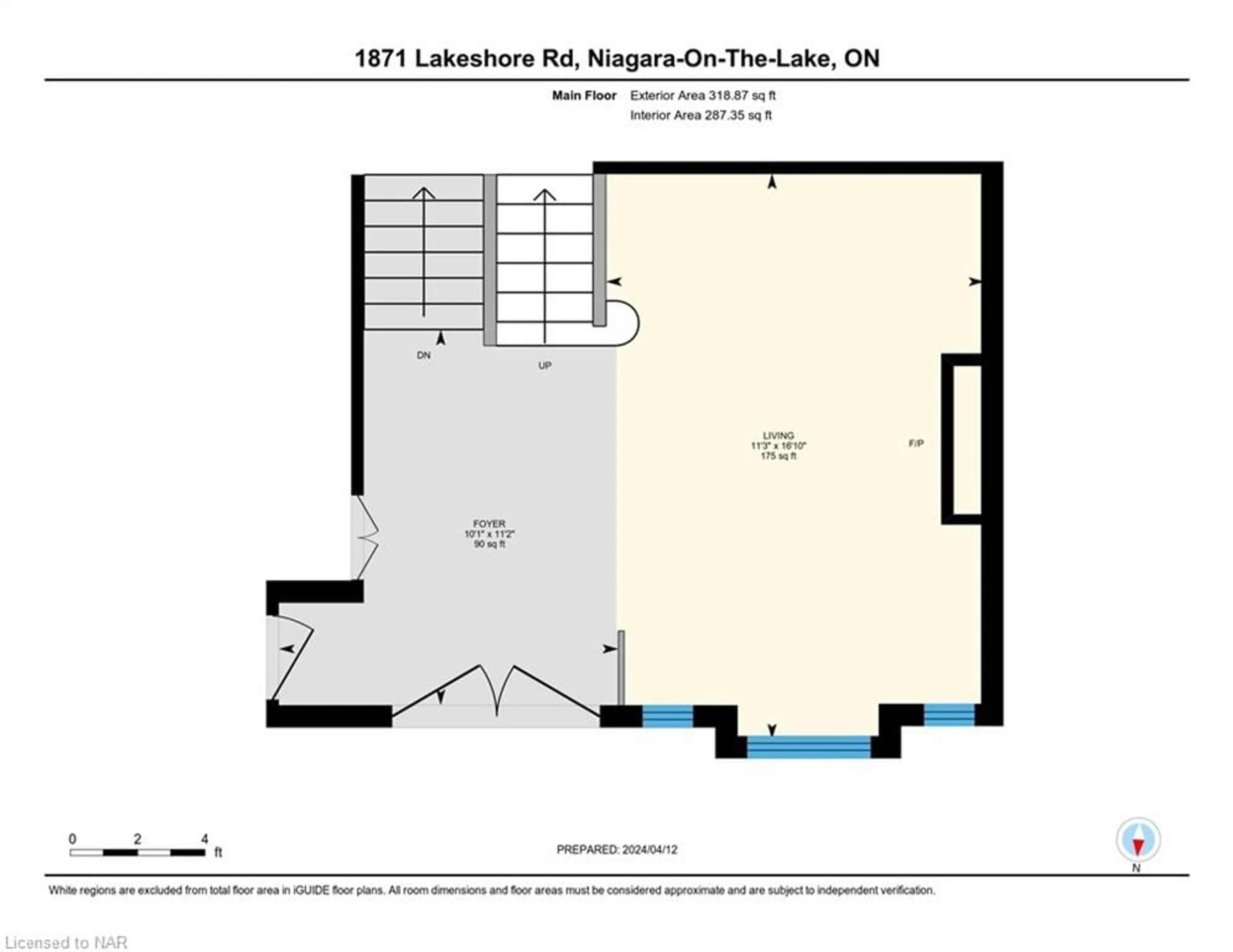 Floor plan for 1871 Lakeshore Rd, Niagara-on-the-Lake Ontario L0S 1J0