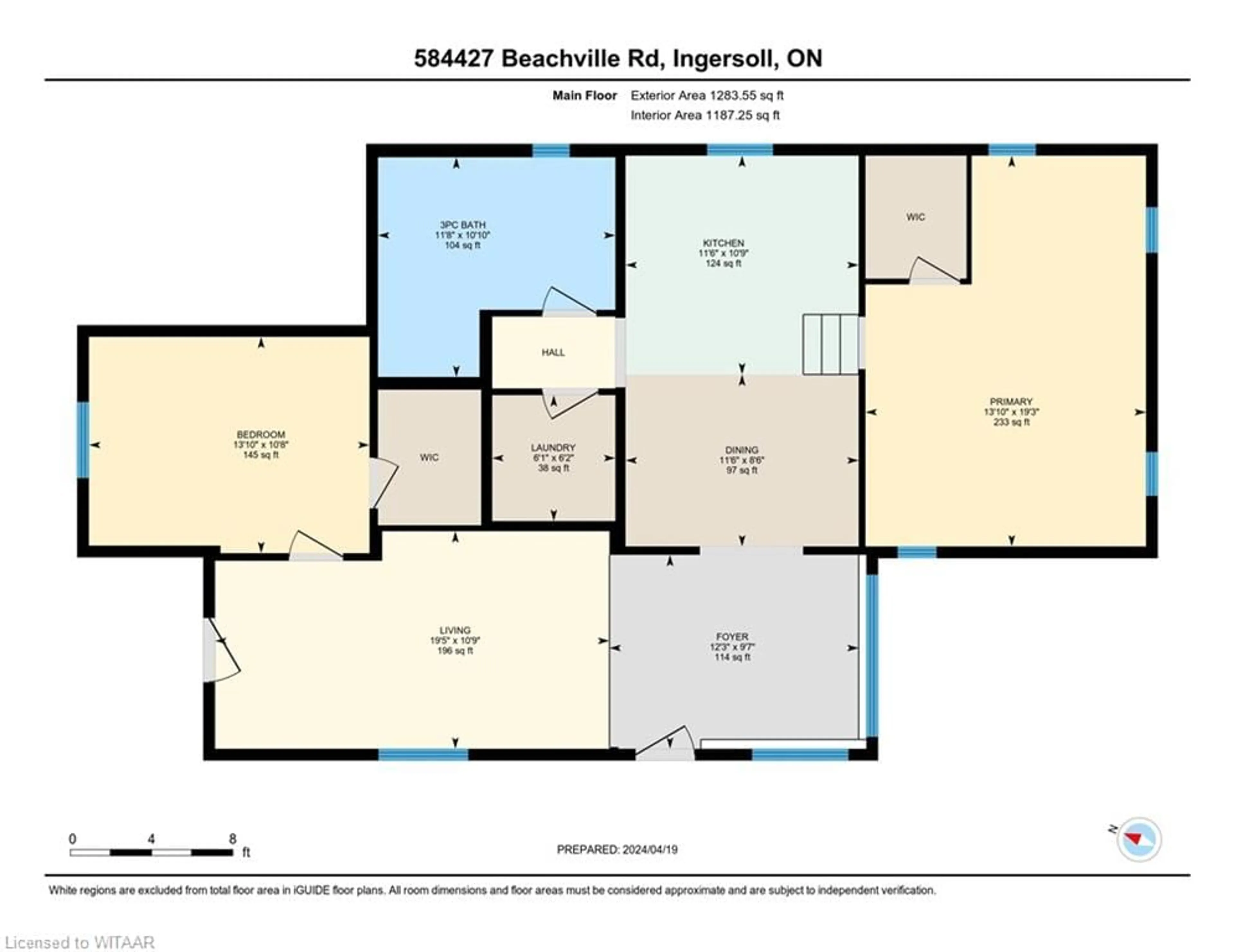 Floor plan for 584427 Beachville Rd, Beachville Ontario N0J 1A0