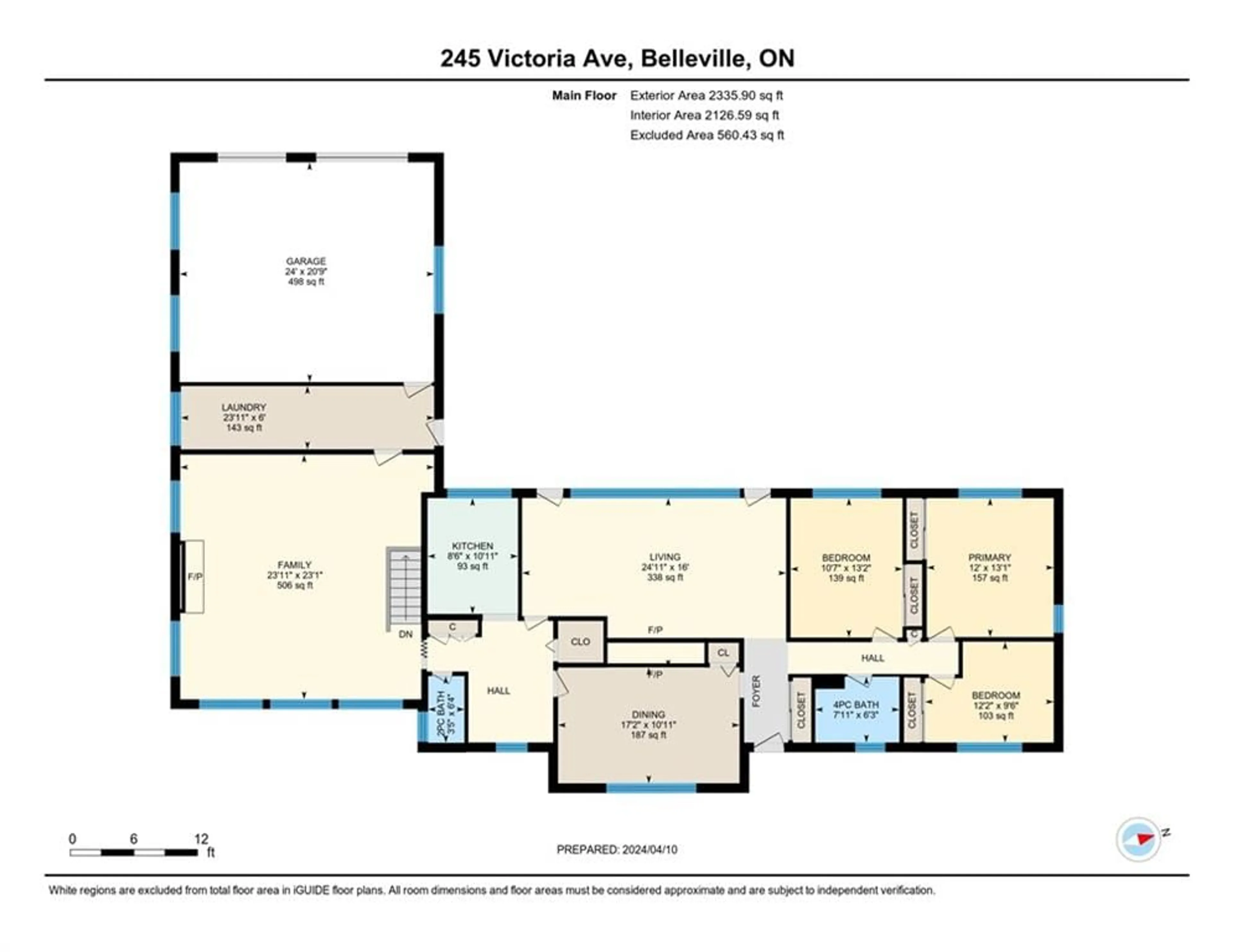 Floor plan for 245 Victoria Ave, Belleville Ontario K8N 2C4